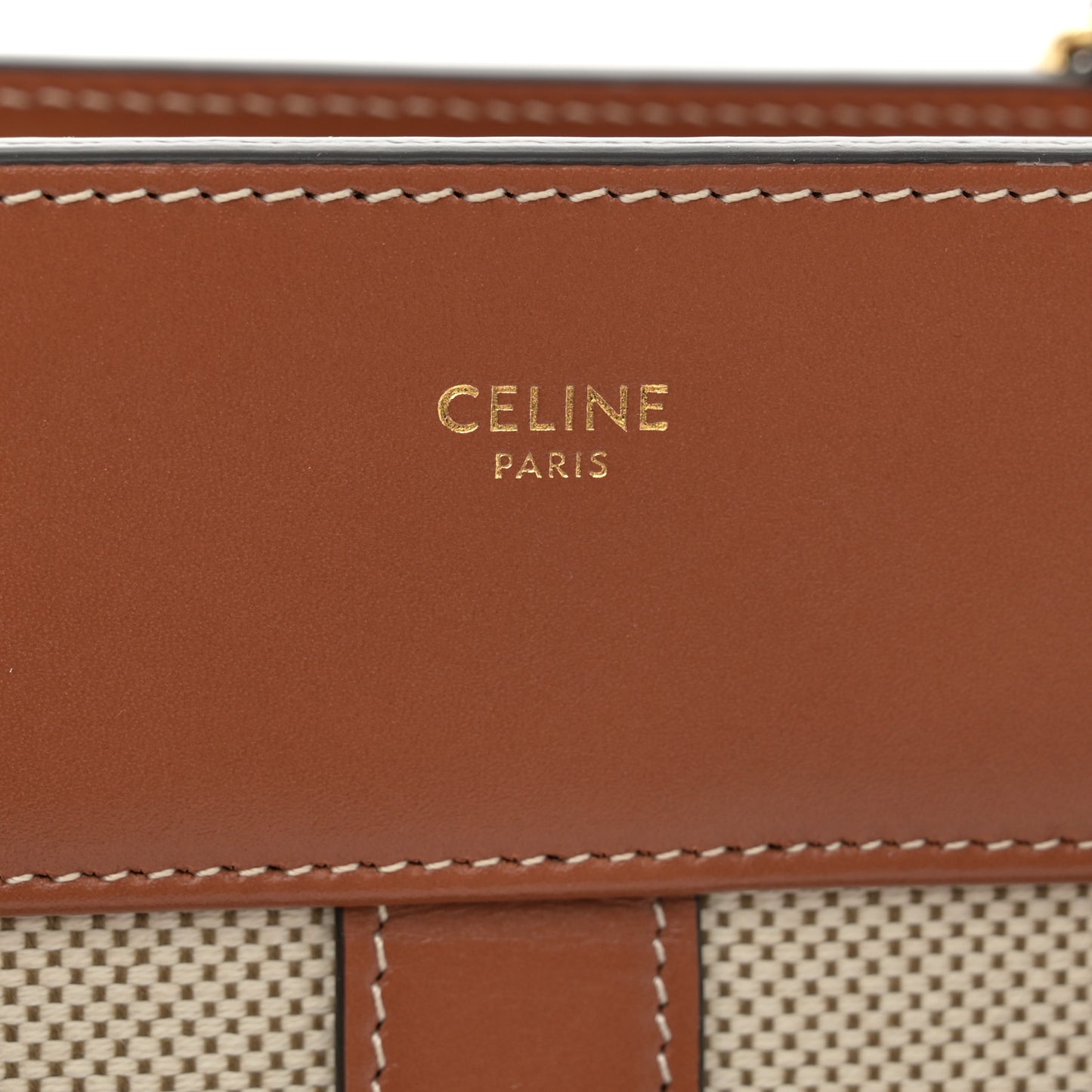 Grained Calfskin Medium Cabas De France Natural Tan