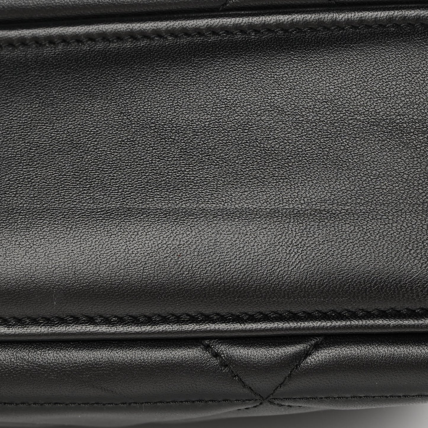 Nappa Triangle Stitched Large Spectrum Bag Black