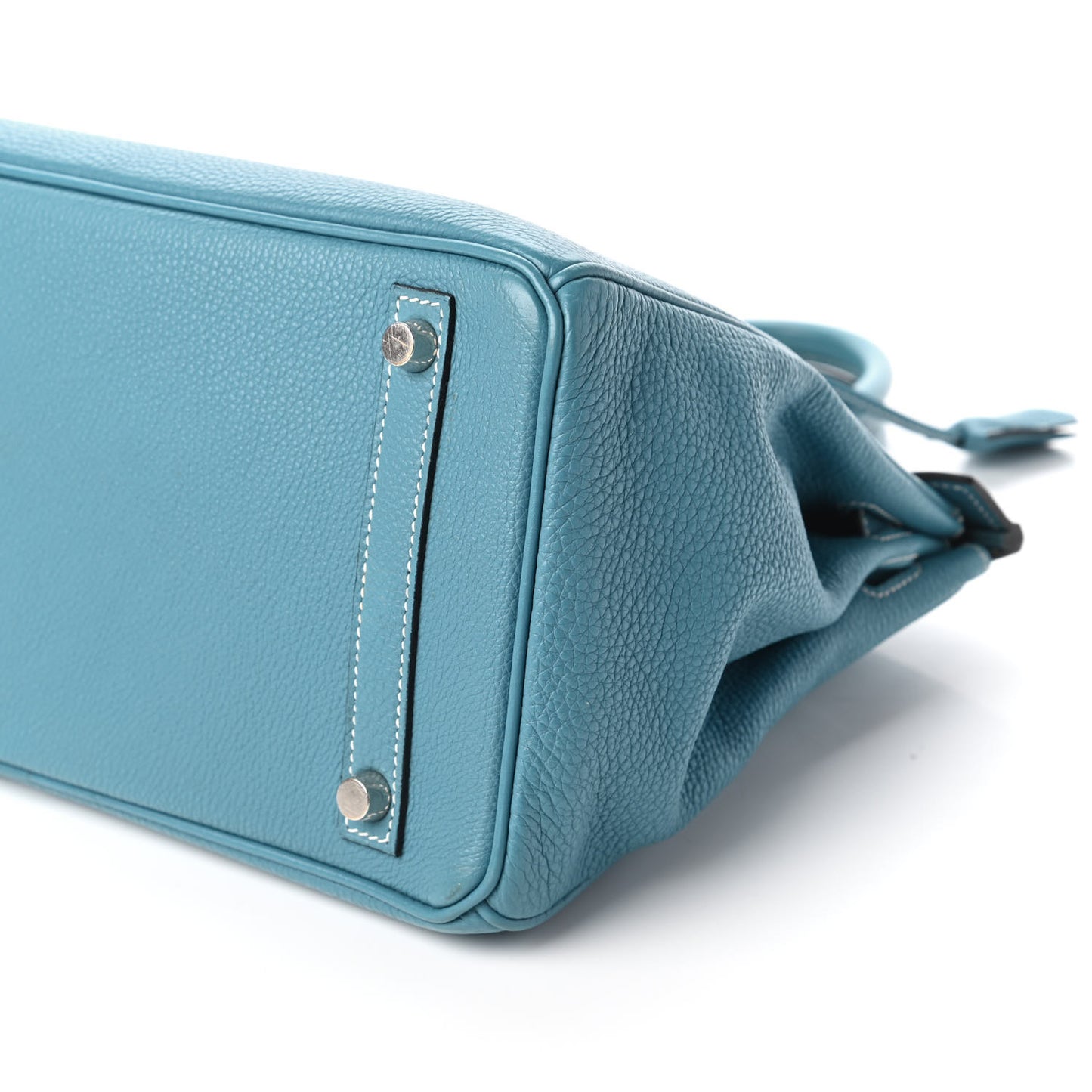 Taurillon Clemence Birkin 30 Blue Jean