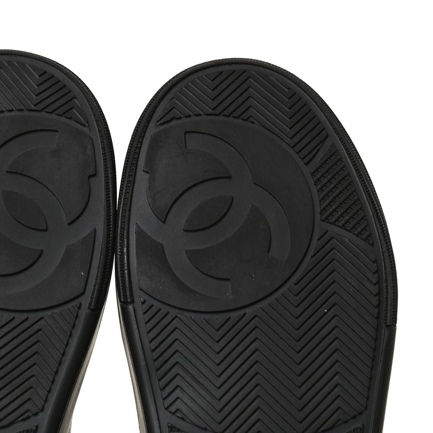 Calfskin Womens Logo Sneakers 35.5 Black