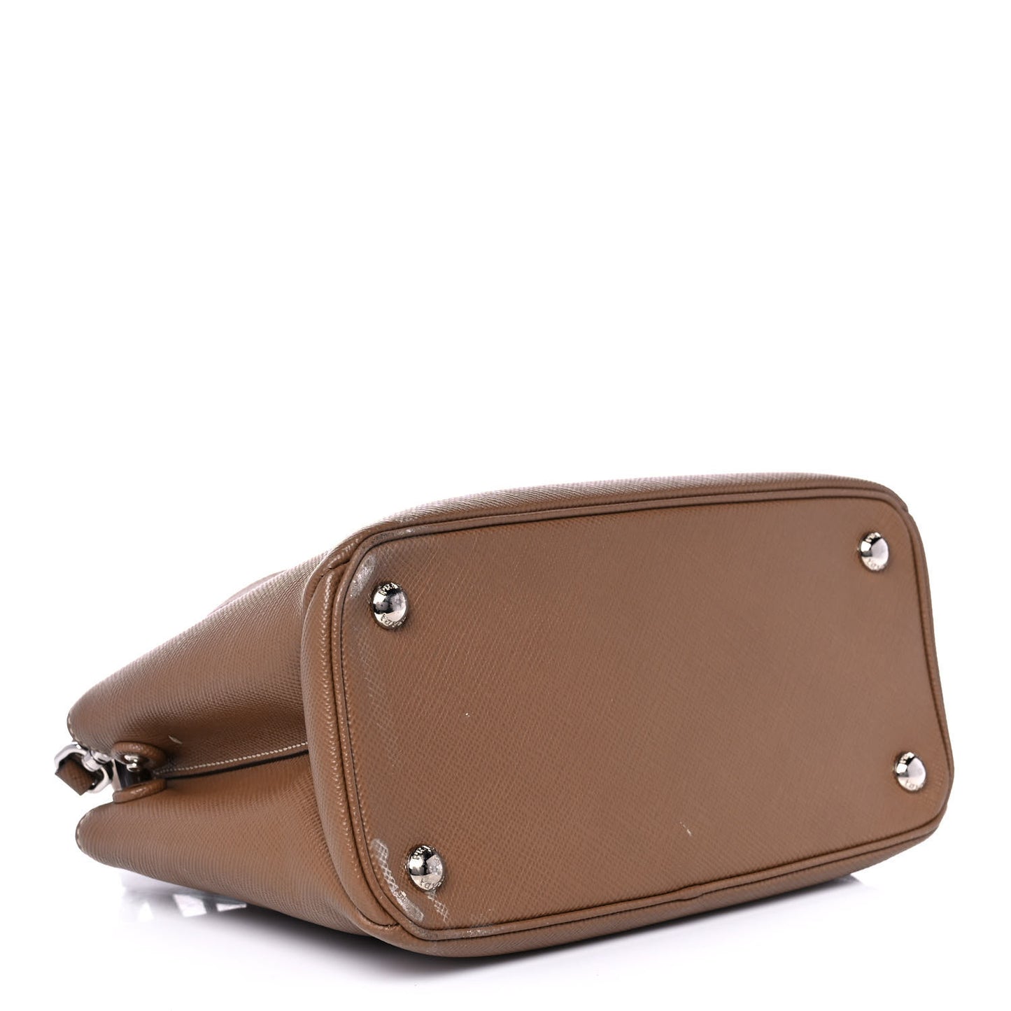 Saffiano Cuir Small Twin Tote Cannella Cocco