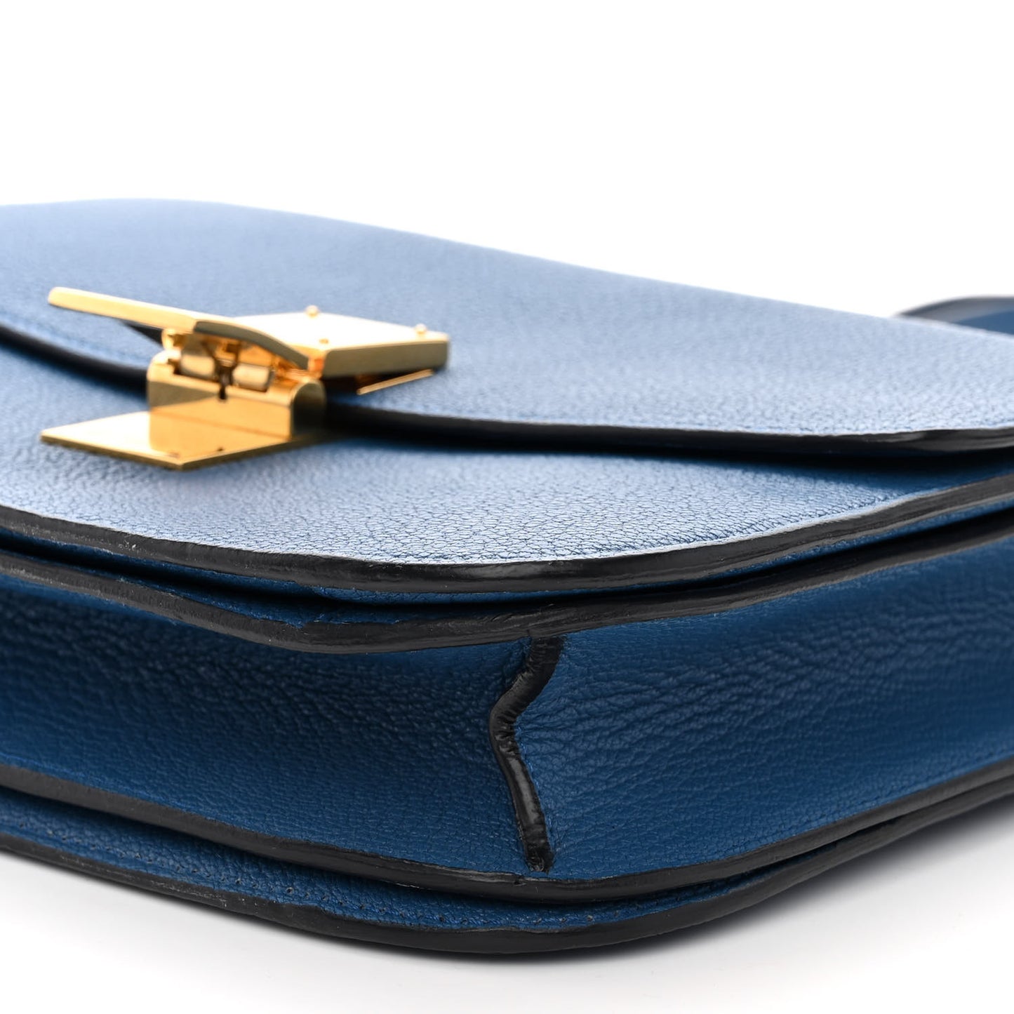 Goatskin Medium Classic Box Flap Bag Deepsea