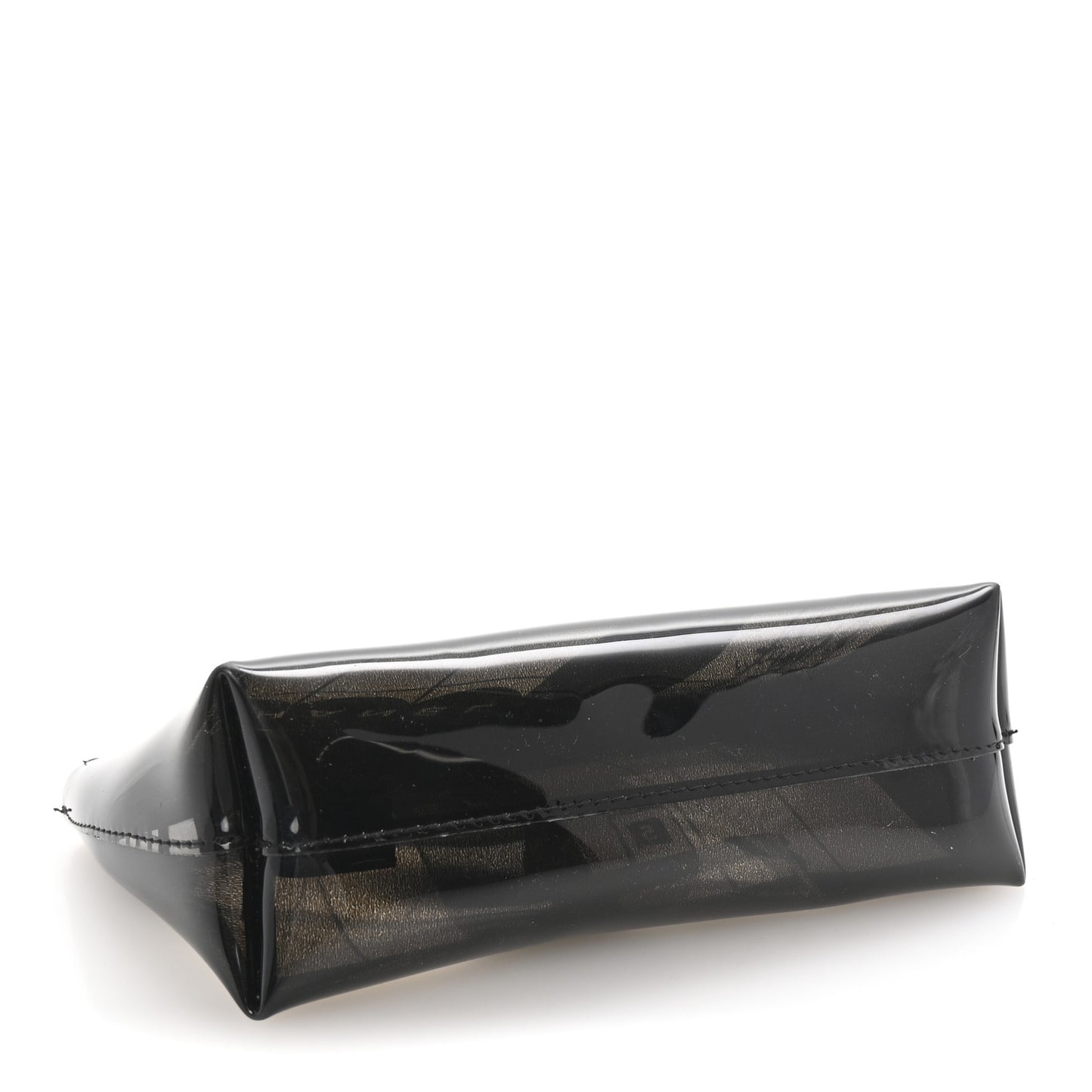 Vinyl Coco Window Cosmetic Pouch Black