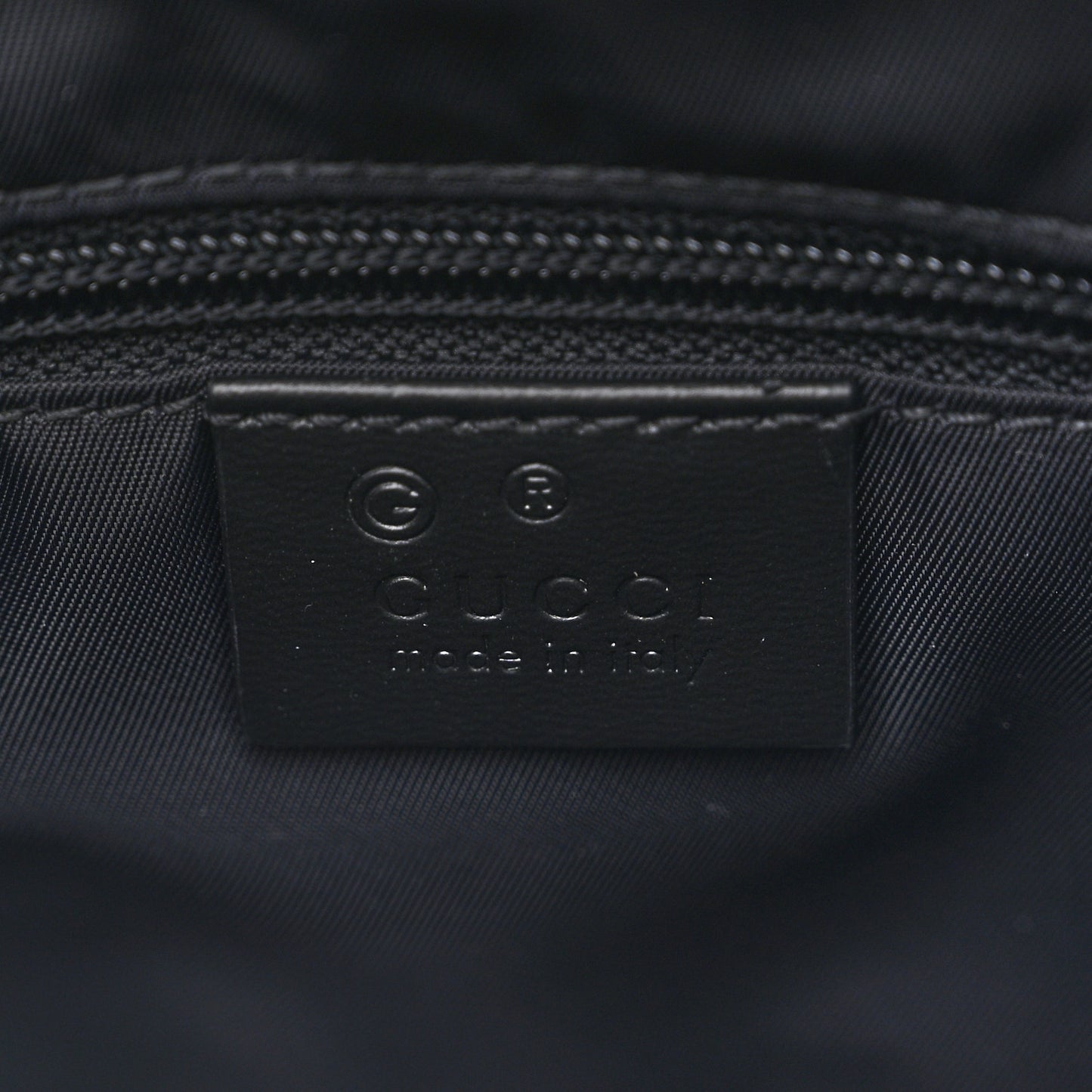 Techno Canvas Selleria Calfskin Web Small Flat Messenger Bag Black