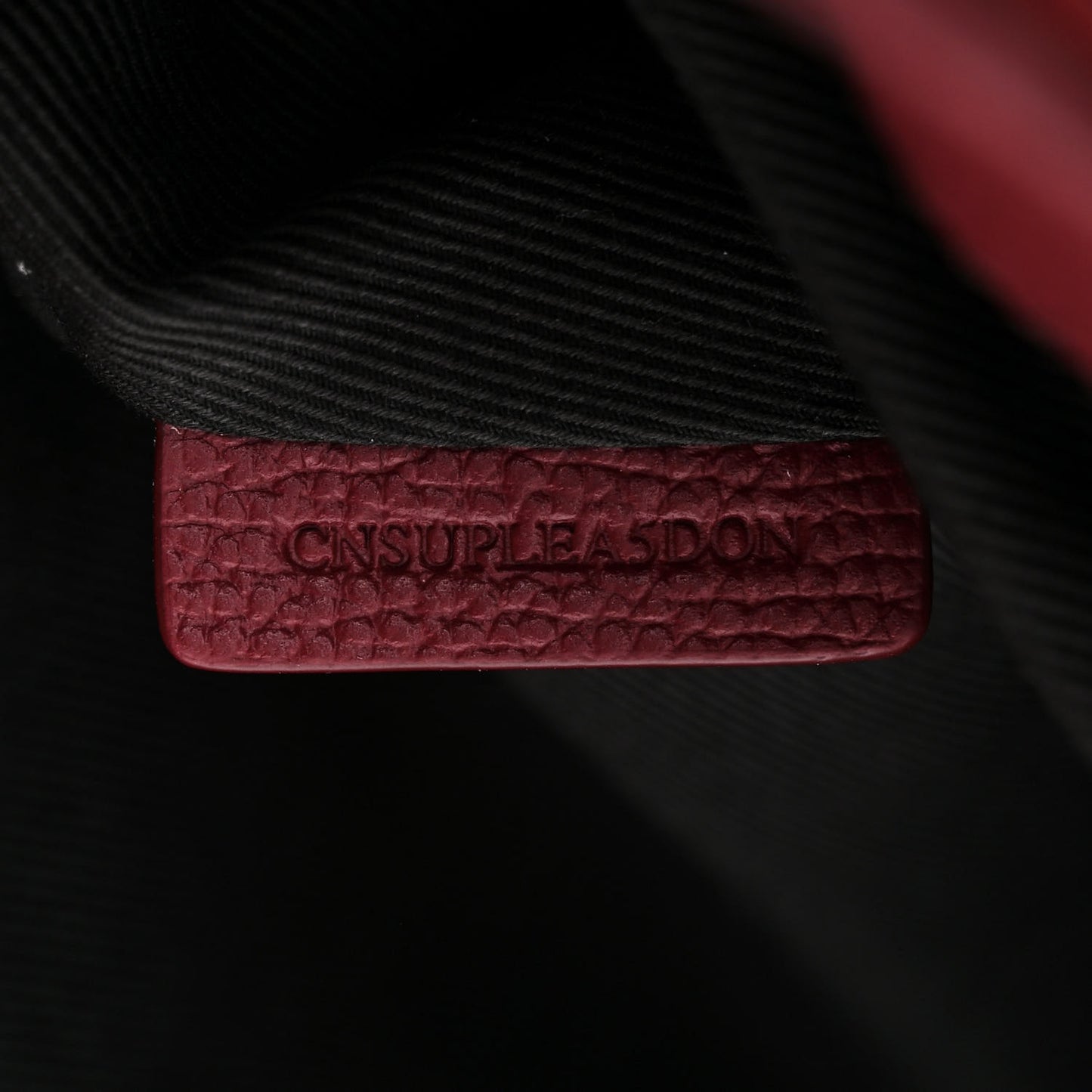 Grainy Calfskin House Check Medium Banner Tote Crimson