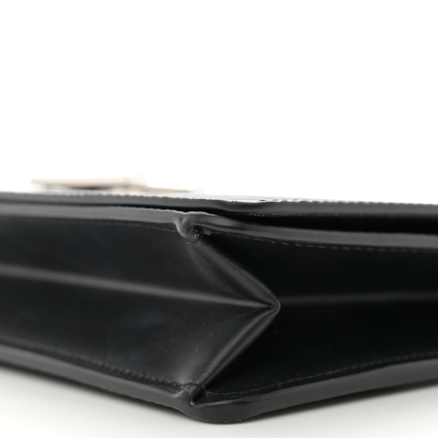 Epi Twist Belt Chain Wallet Black