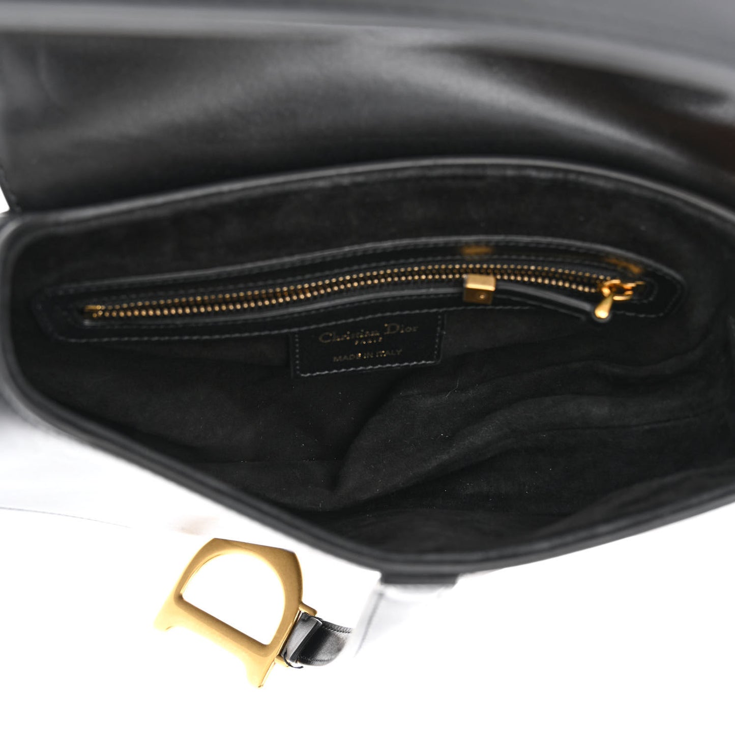 Calfskin Saddle Bag Black