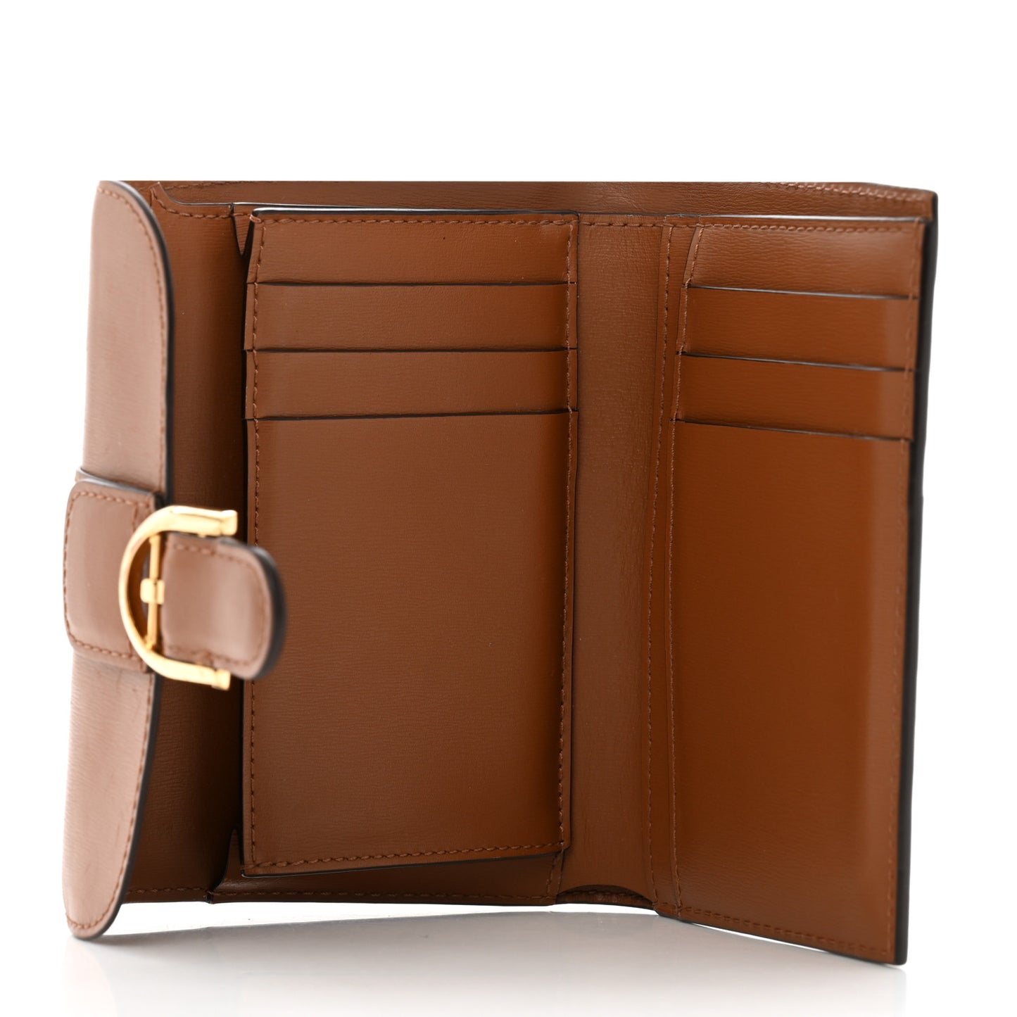 Calfskin Brillant Compact Wallet Vegetal
