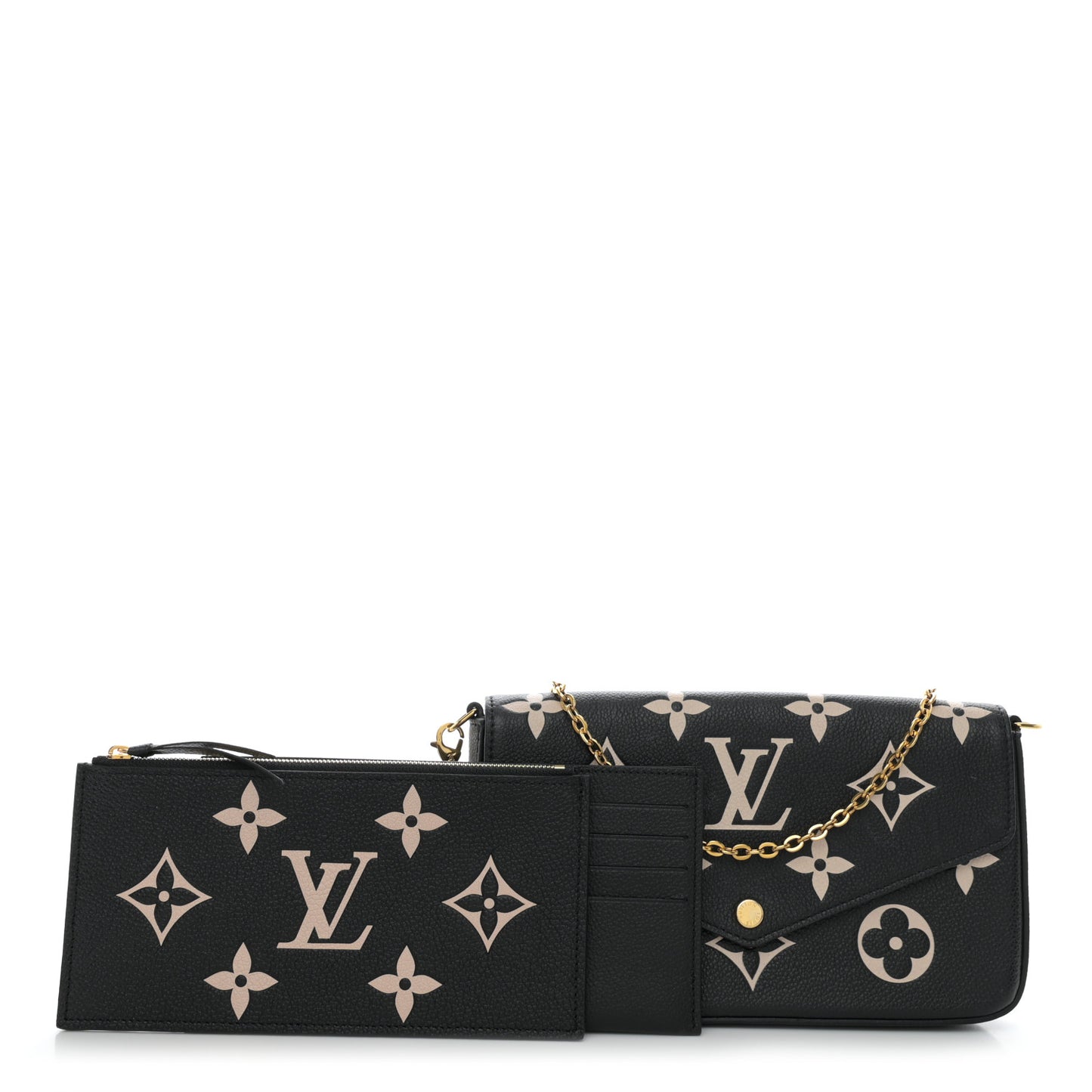 Empreinte Monogram Giant Felicie Pochette Black Beige