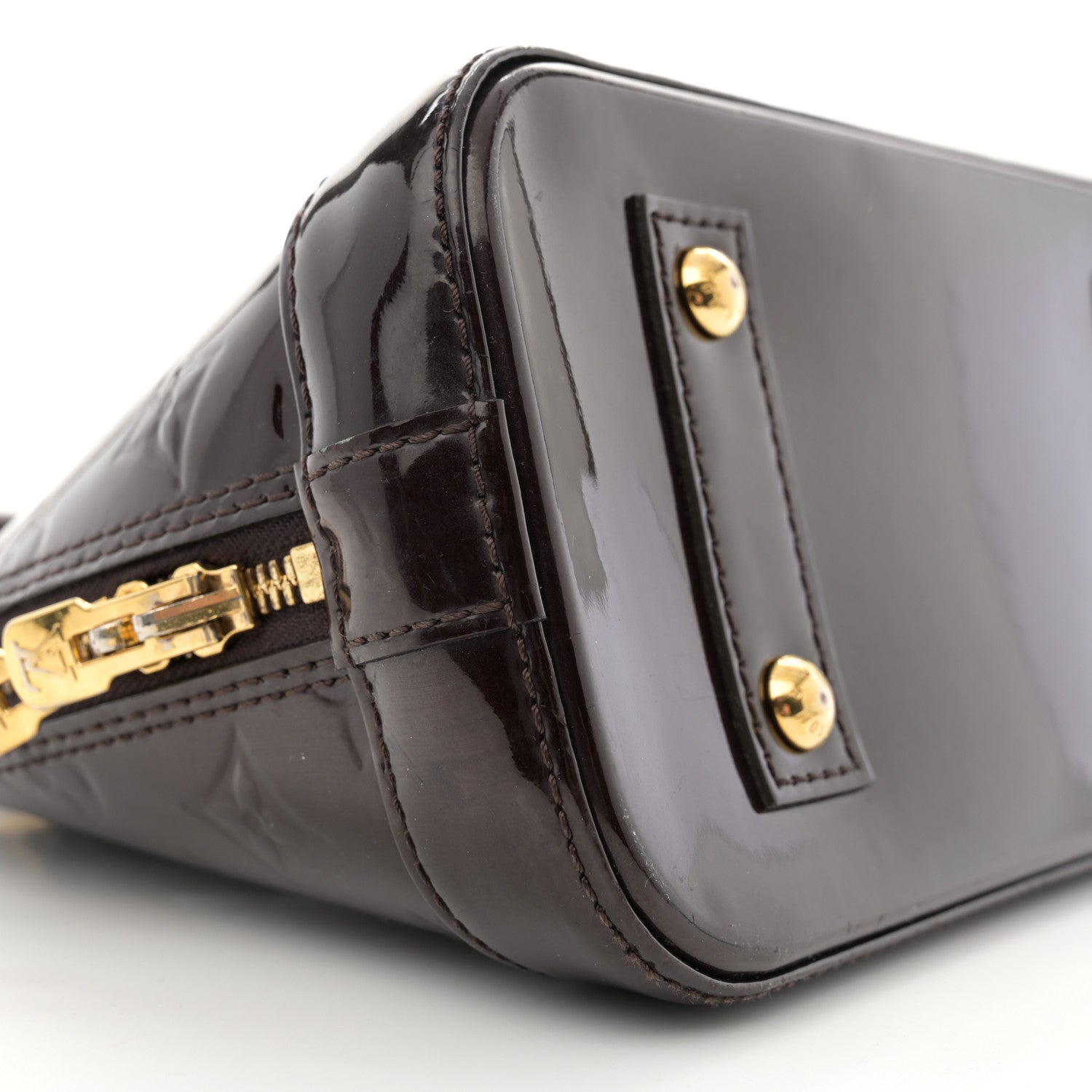 Louis Vuitton Vernis Alma BB Amarante 9 of 11