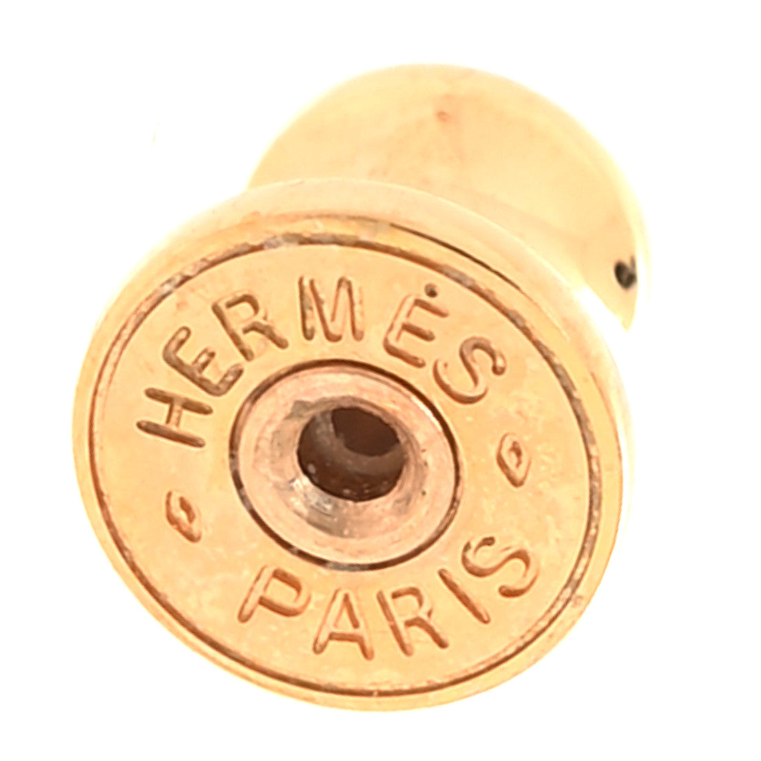 Hermes Rose Gold Lacquered Mini Pop H Earrings White 4 of 6