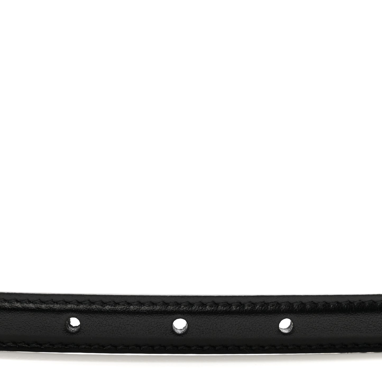 Plutone Calfskin Gucci Buckle 20mm Thin Belt 80 32 Black