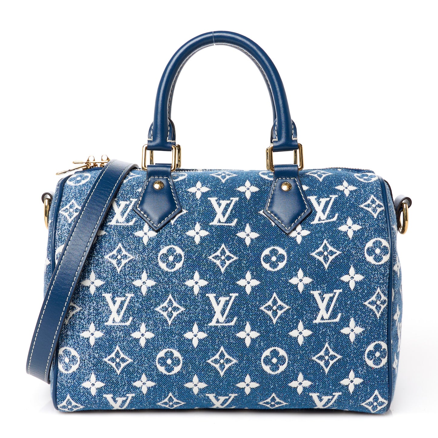 Monogram Jacquard Denim Speedy Bandouliere 25 Bleu