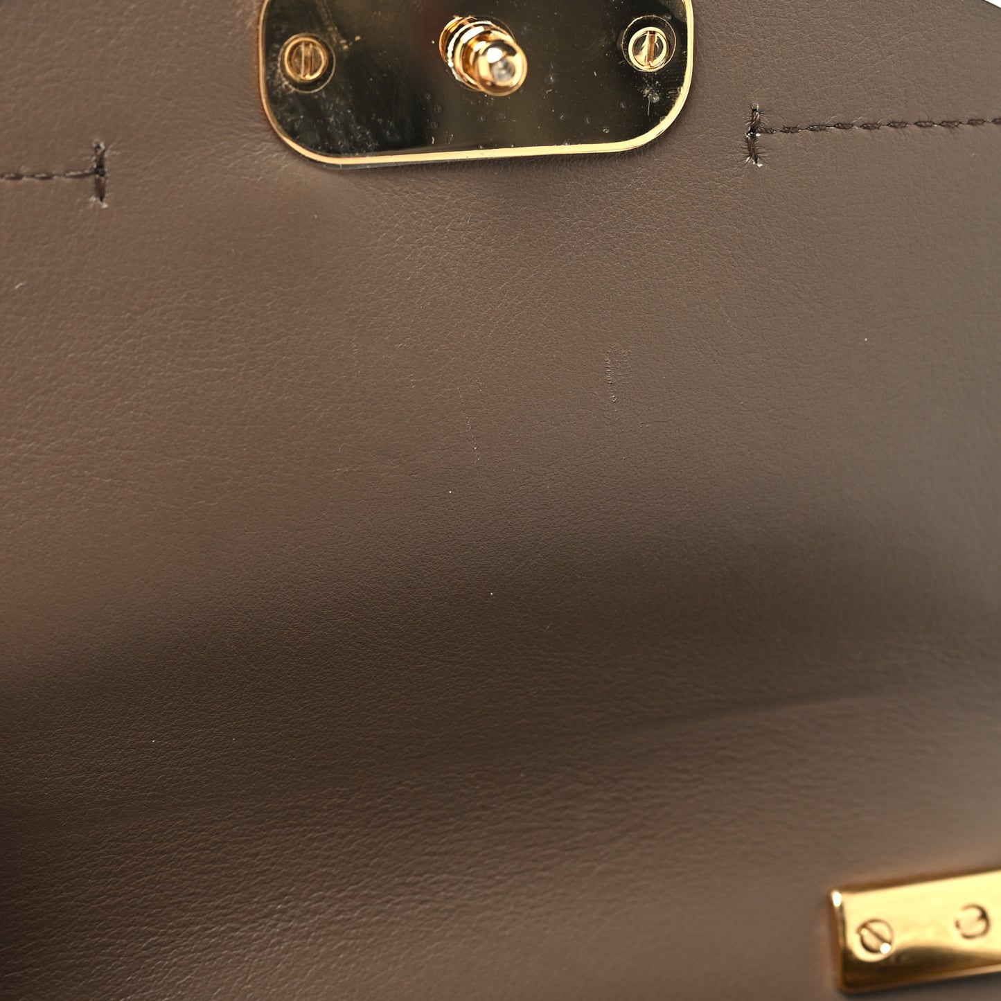 Calfskin Crocodile Embossed Mini C Double Carry Army Green