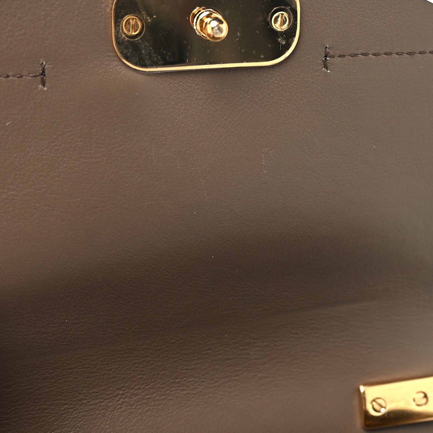 Chloe Calfskin Crocodile Embossed Mini C Double Carry Army Green 11 of 12