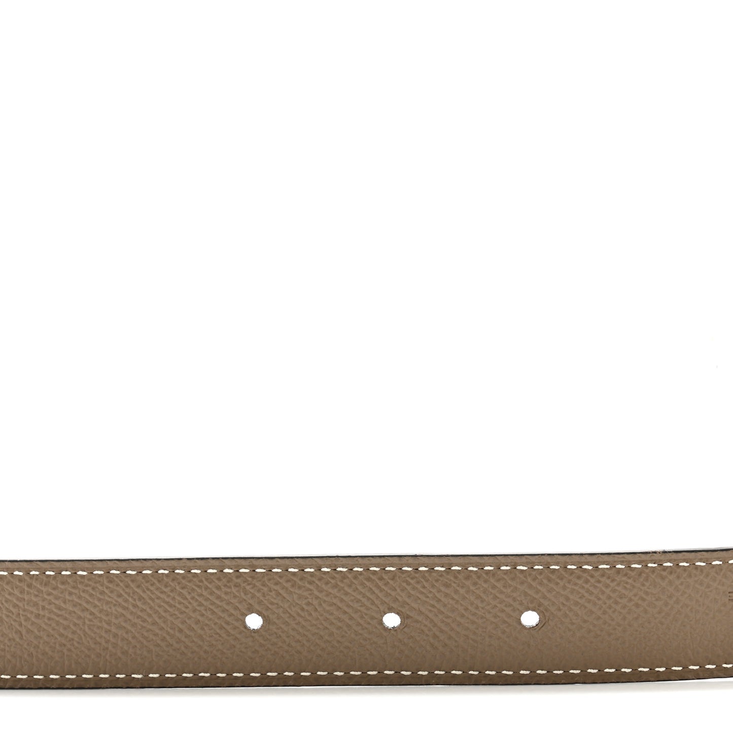 Swift Epsom 24mm Mini H Belt 85 34 Black Etoupe