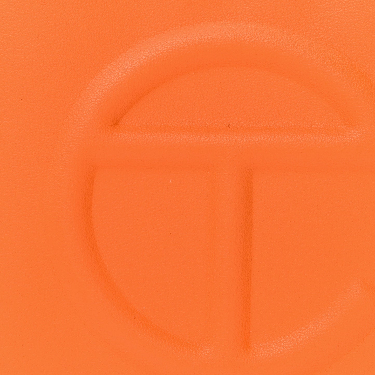 Vegan Leather Small Shopping Bag Orange