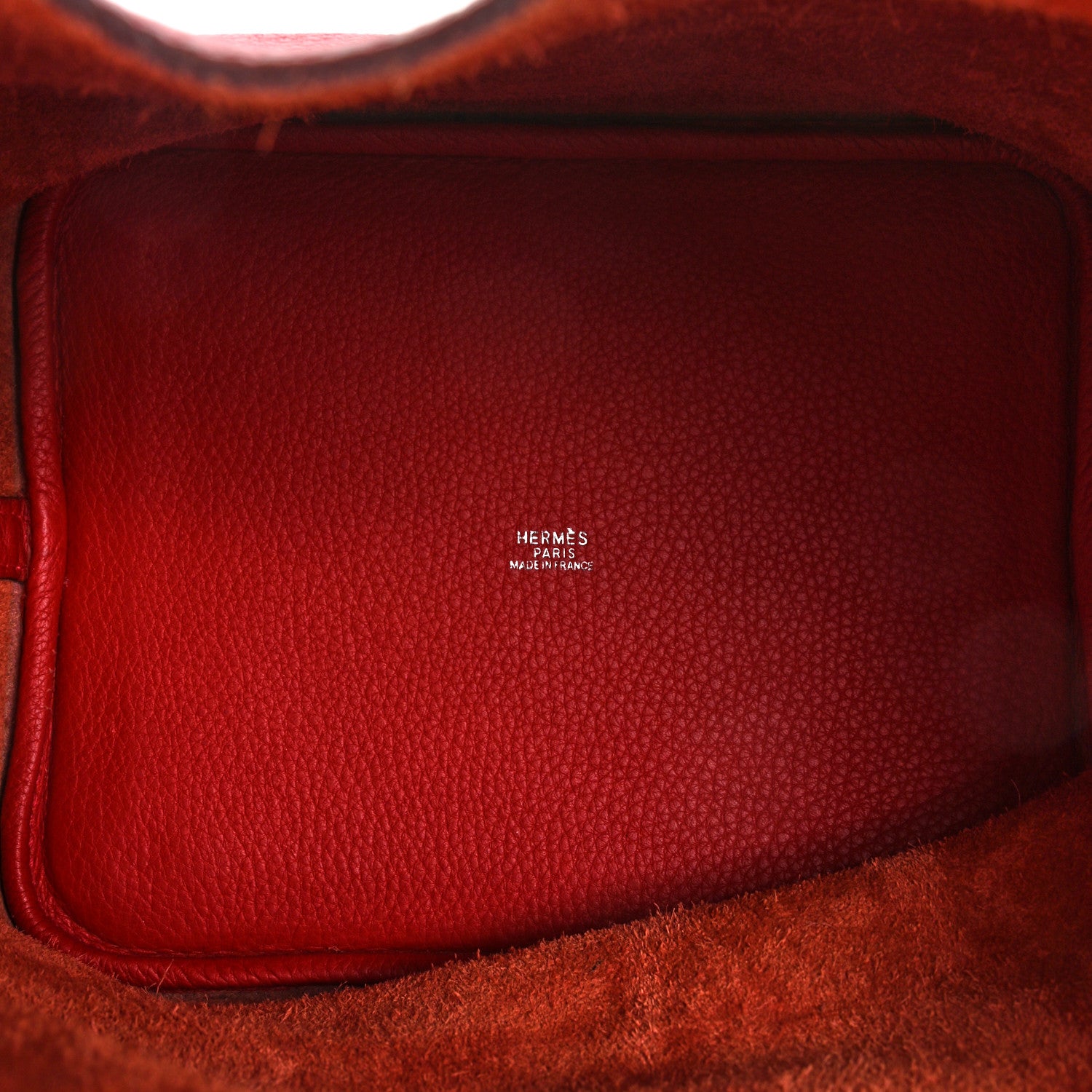 Hermes Taurillon Clemence Picotin 22 MM Rouge Vif 5 of 12