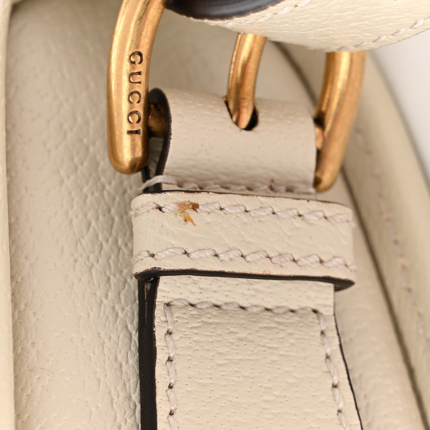 GG Supreme Monogram Web Large Ophidia Shoulder Bag Beige Ebony Mystic White