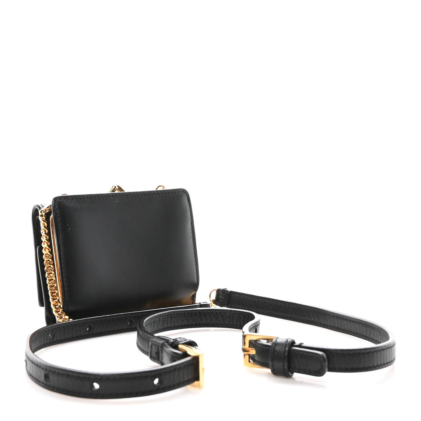 Smooth Calfskin Monogram Rider Belt Bag Black