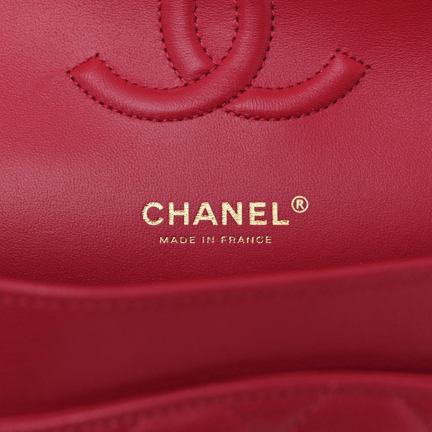 Caviar Quilted Medium Double Flap Dark Pink
