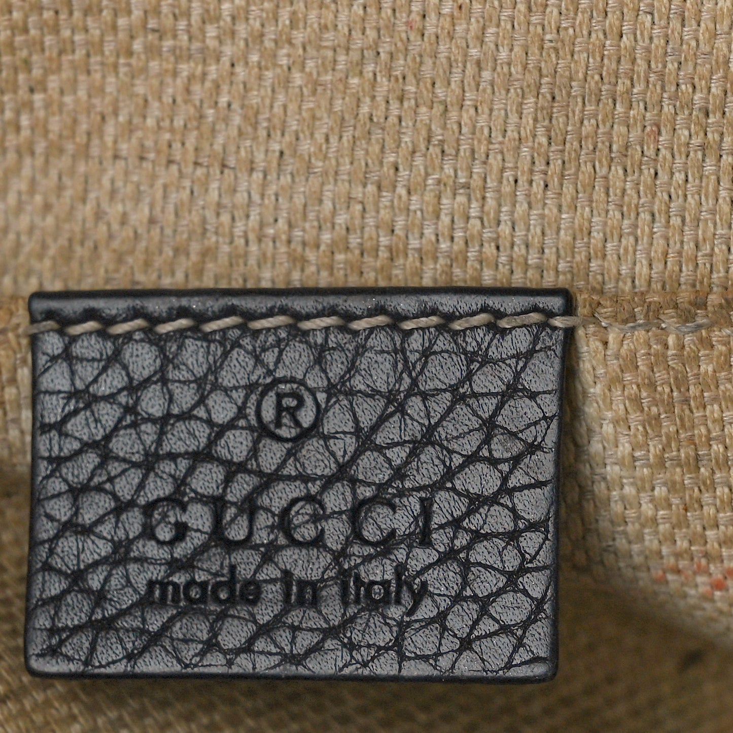 Pebbled Calfskin Small Soho Disco Bag Black