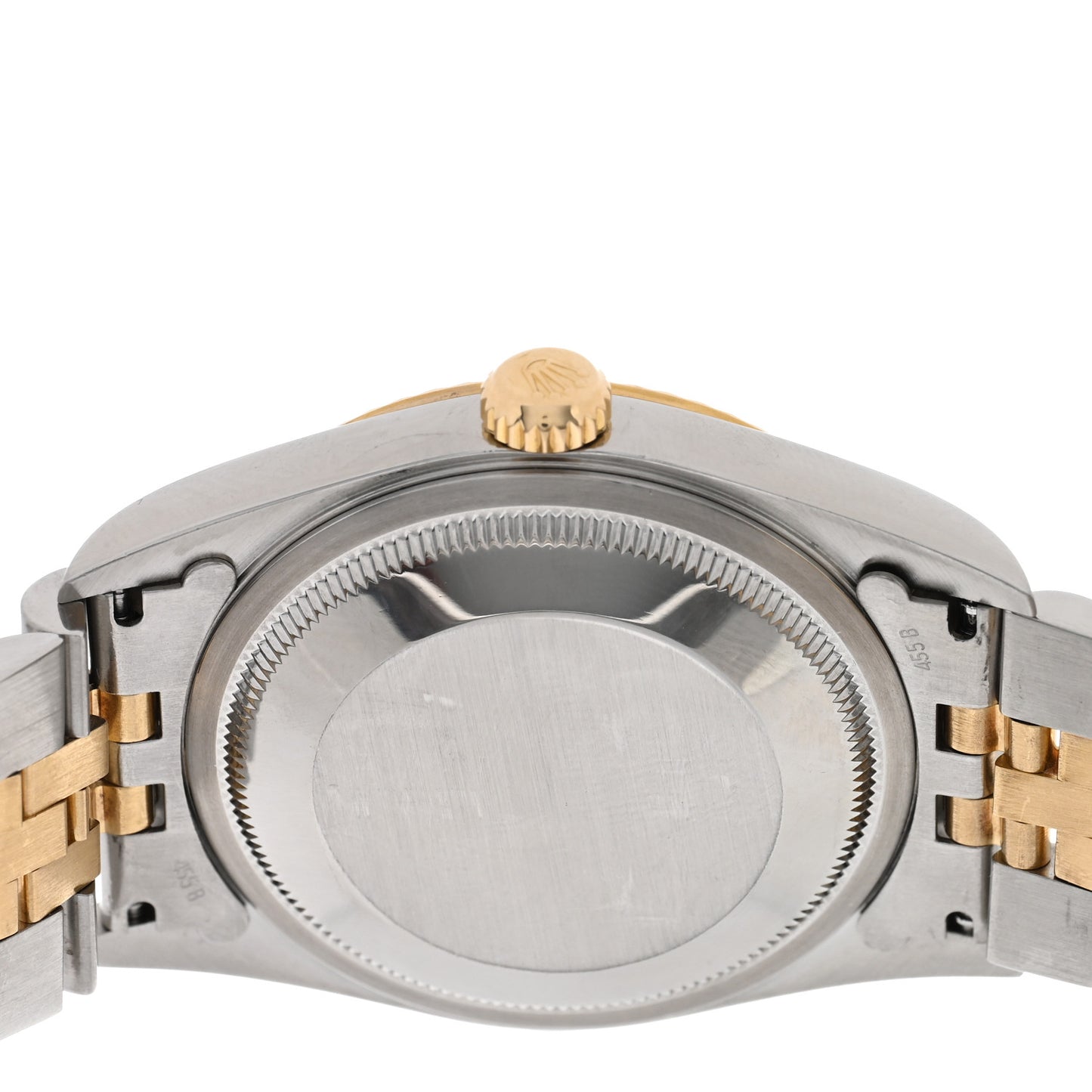 Stainless Steel 18K Yellow Gold Diamond 36mm Oyster Perpetual Datejust Watch Black 16233