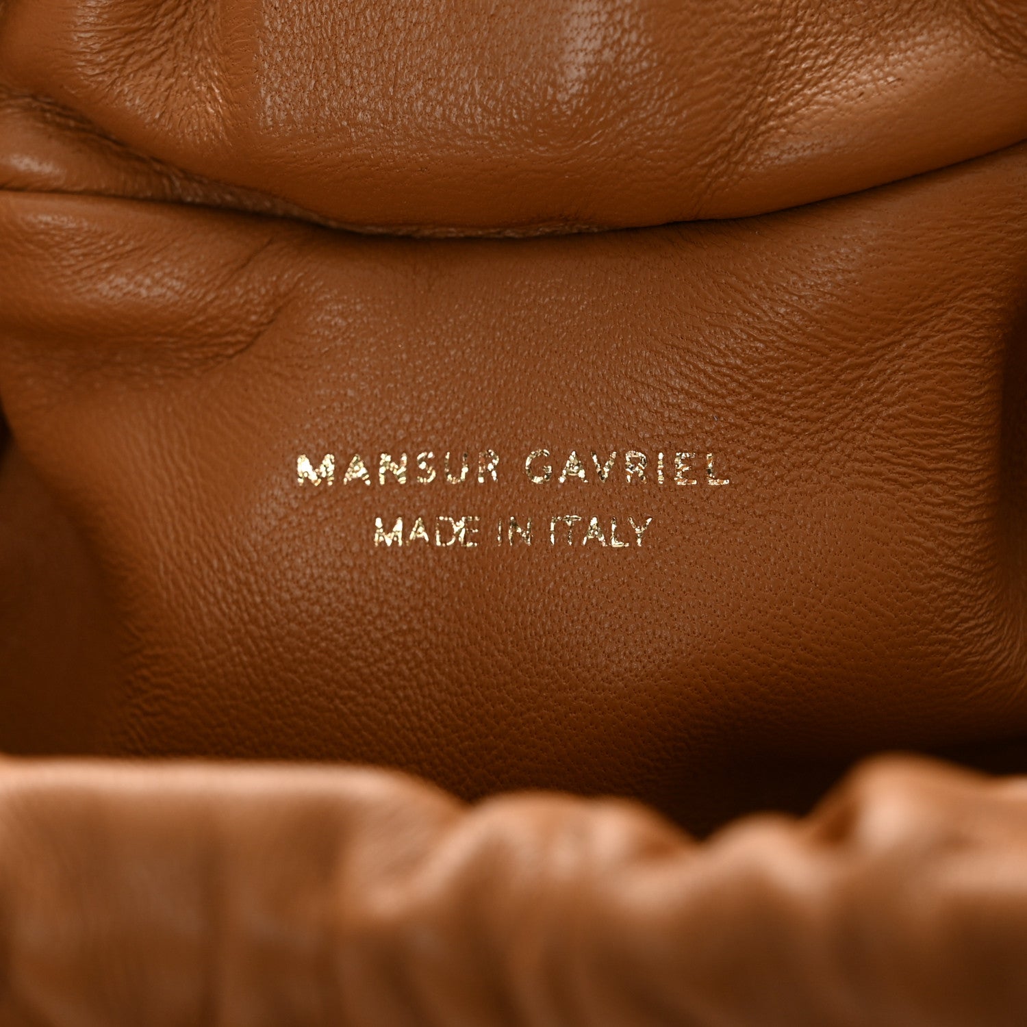 Mansur Gavriel Lambskin Cloud Mini Clutch Caramel 6 of 10