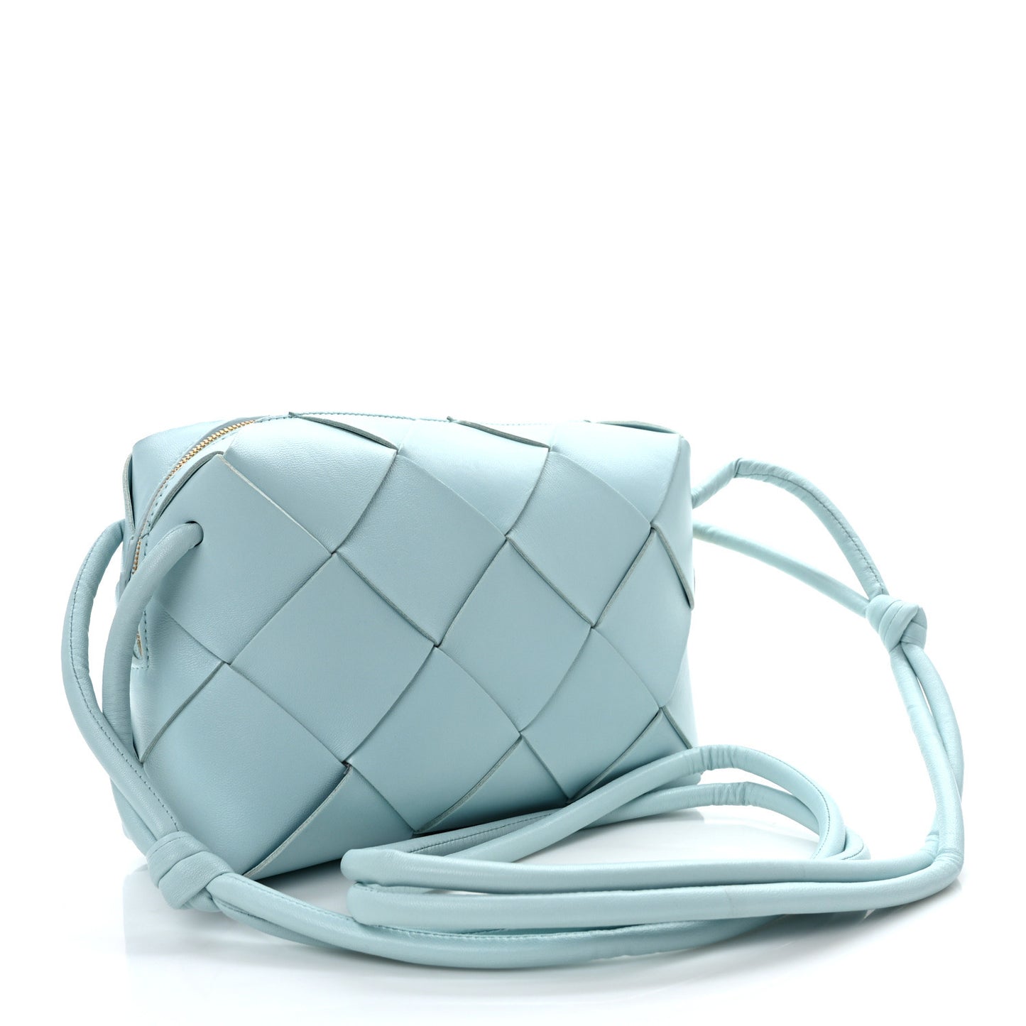 Maxi Intreccio Small Cassette Camera Bag Teal