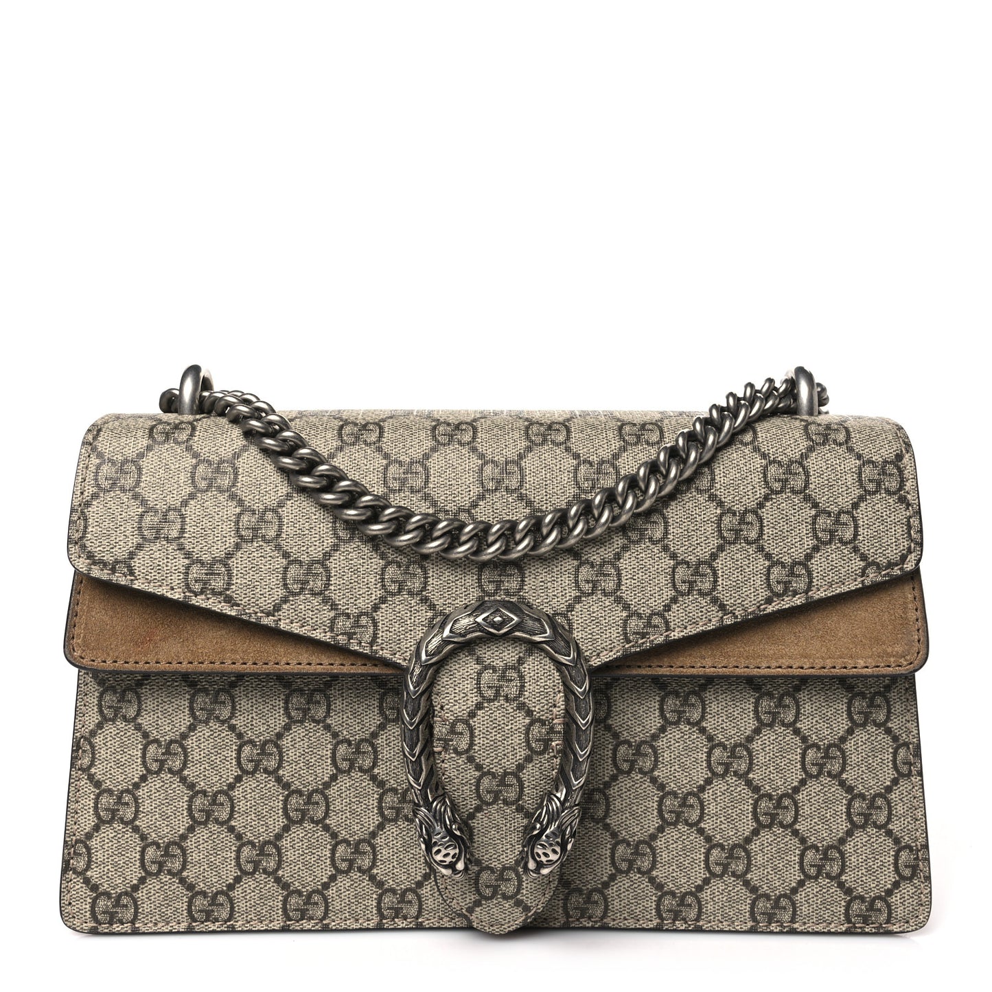 GG Supreme Monogram Small Dionysus Shoulder Bag Taupe
