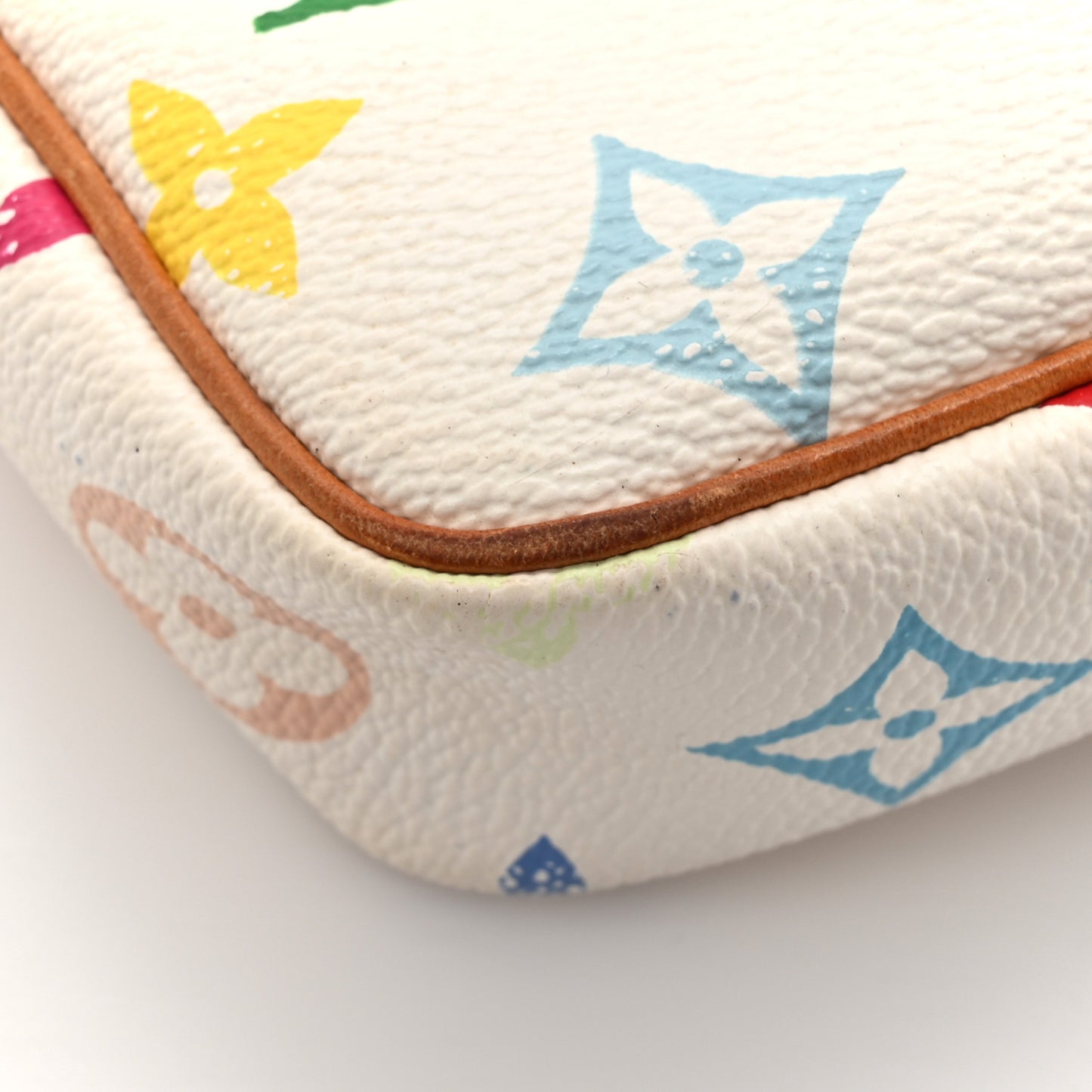 Monogram Multicolor Pochette Accessories White