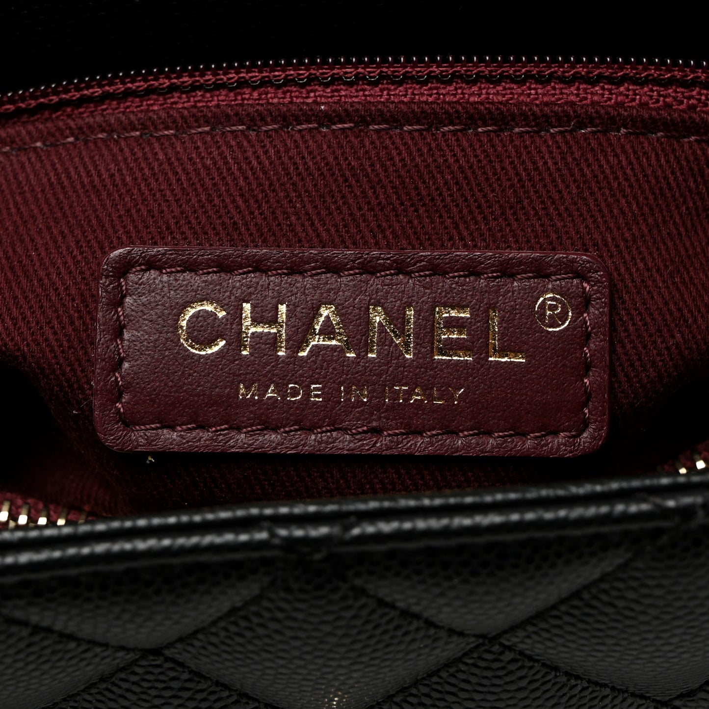 Caviar Quilted Small Coco Handle Flap Black