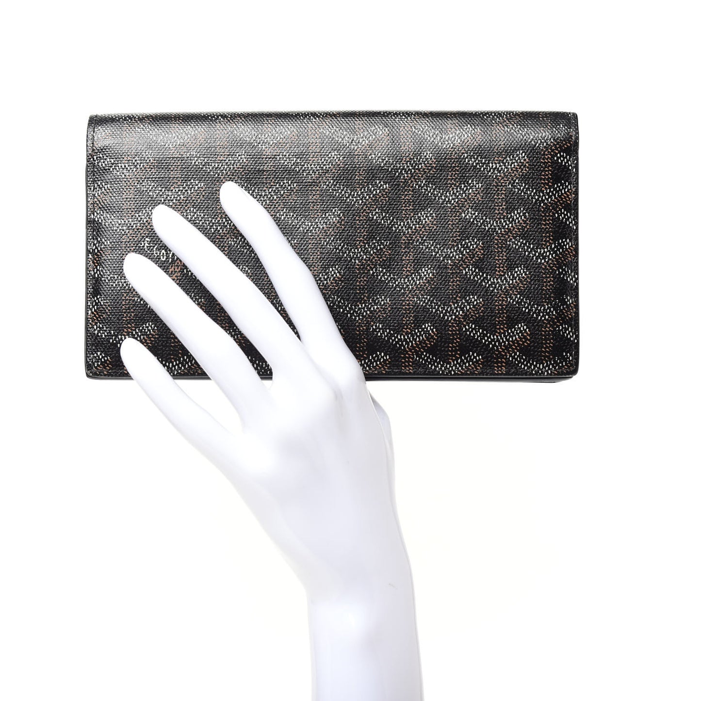 Goyardine Long Bi-Fold Wallet Black
