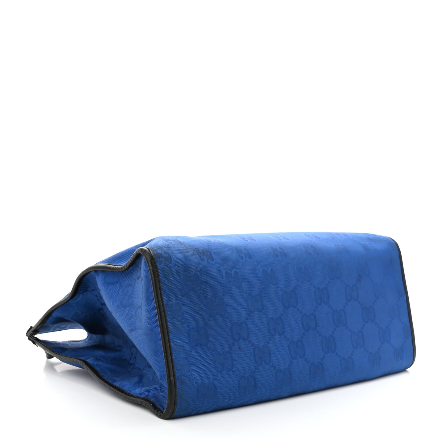 Econyl Nylon Monogram Large Off The Grid Tote Bag Guilted Blue Black