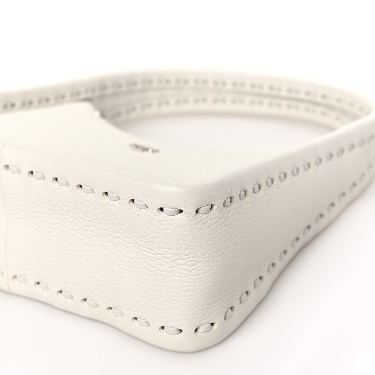 Cuoio Roma Sellerissima Nappa Sintetica Tape Stitch Mini Fendessence Shoulder Bag White
