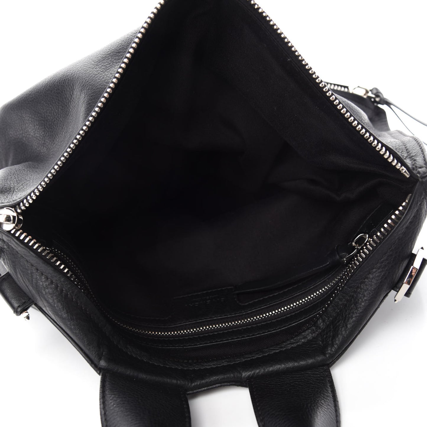 Pebbled Calfskin Large Pandora Black