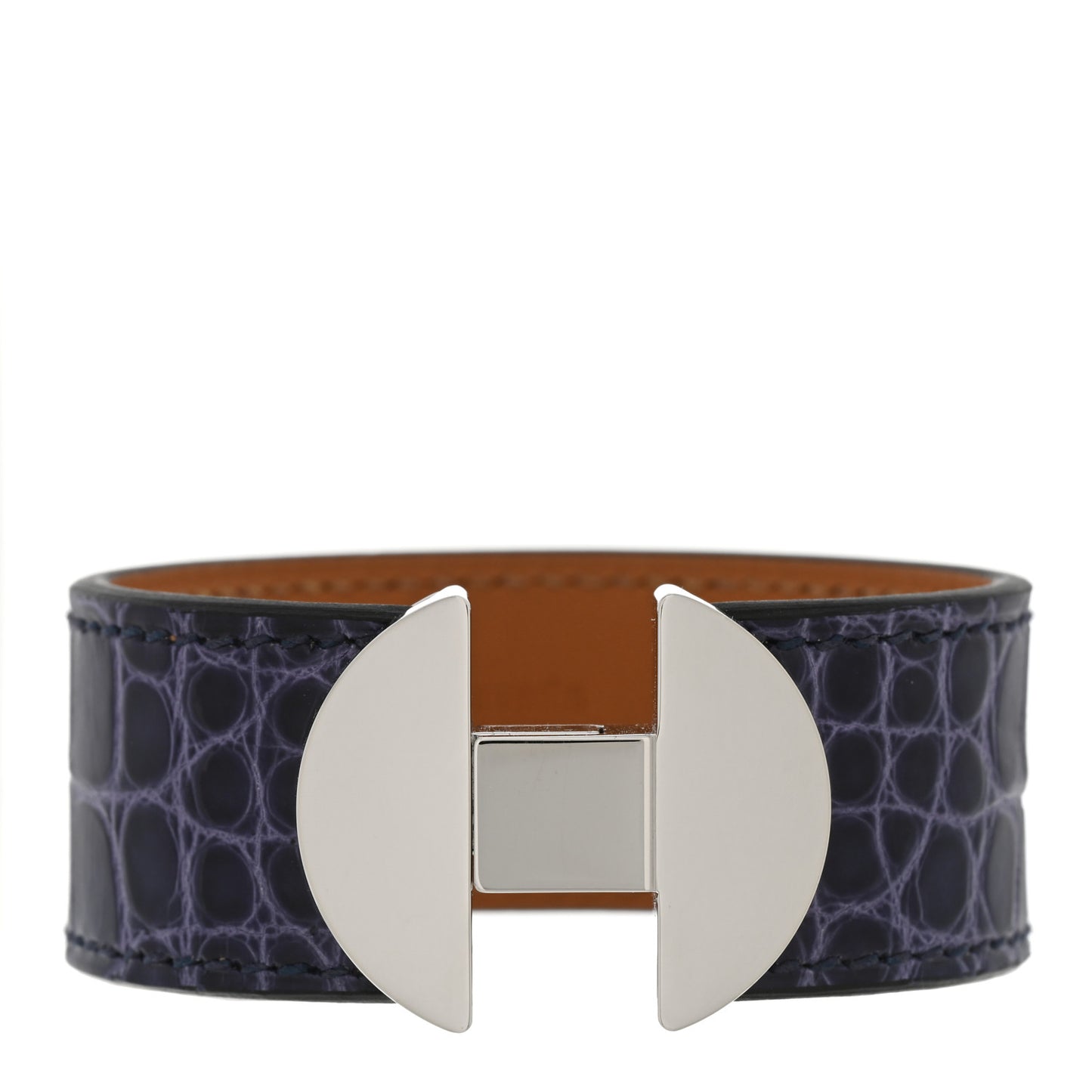 Shiny Alligator 2002 Bracelet T2 Bleu Encre