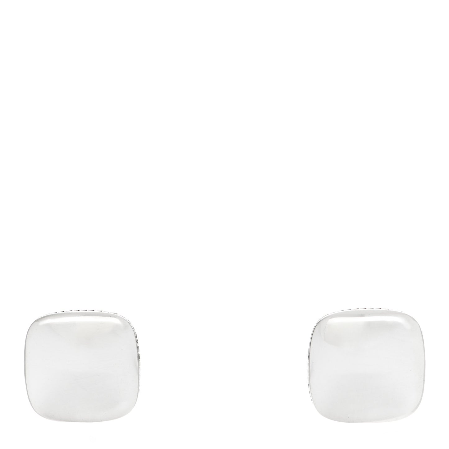 Sterling Silver Streamline Cushion Cufflinks