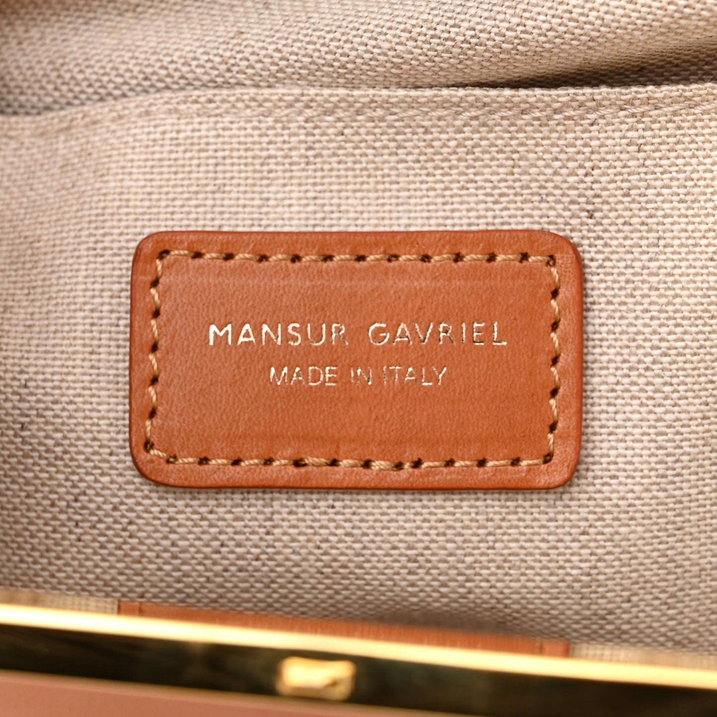 Vegetable Tanned Calfskin Elegant Top Handle Bag Cammello