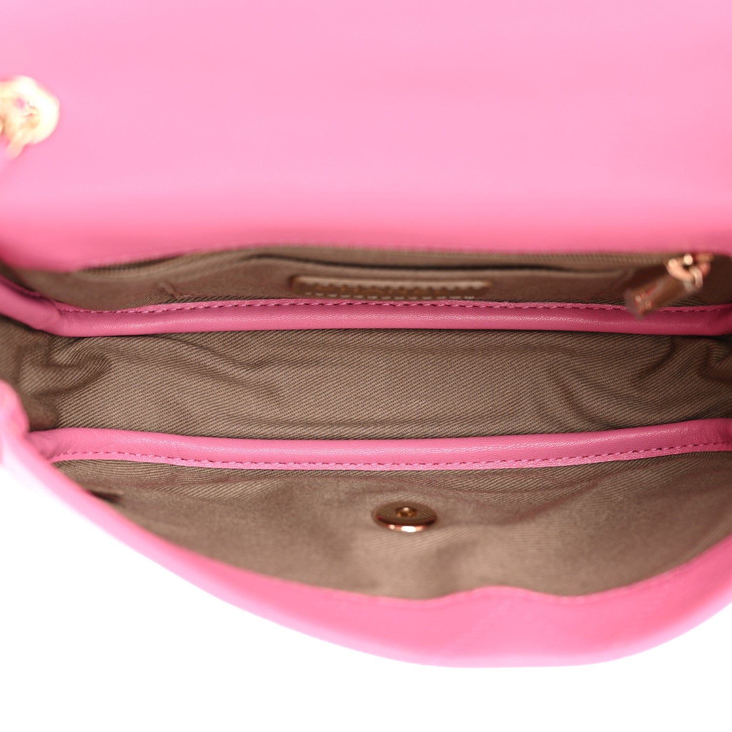 Chanel Goatskin Stitched Casual Trip Single Flap Pink 5 of 12