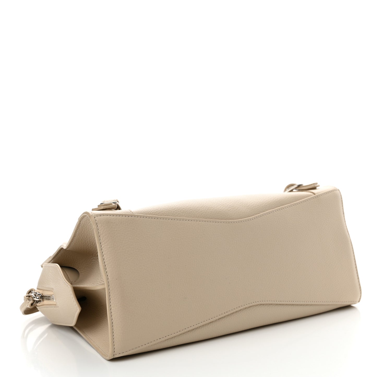 Grained Calfskin Neo Classic Silver Hardware S City Cream