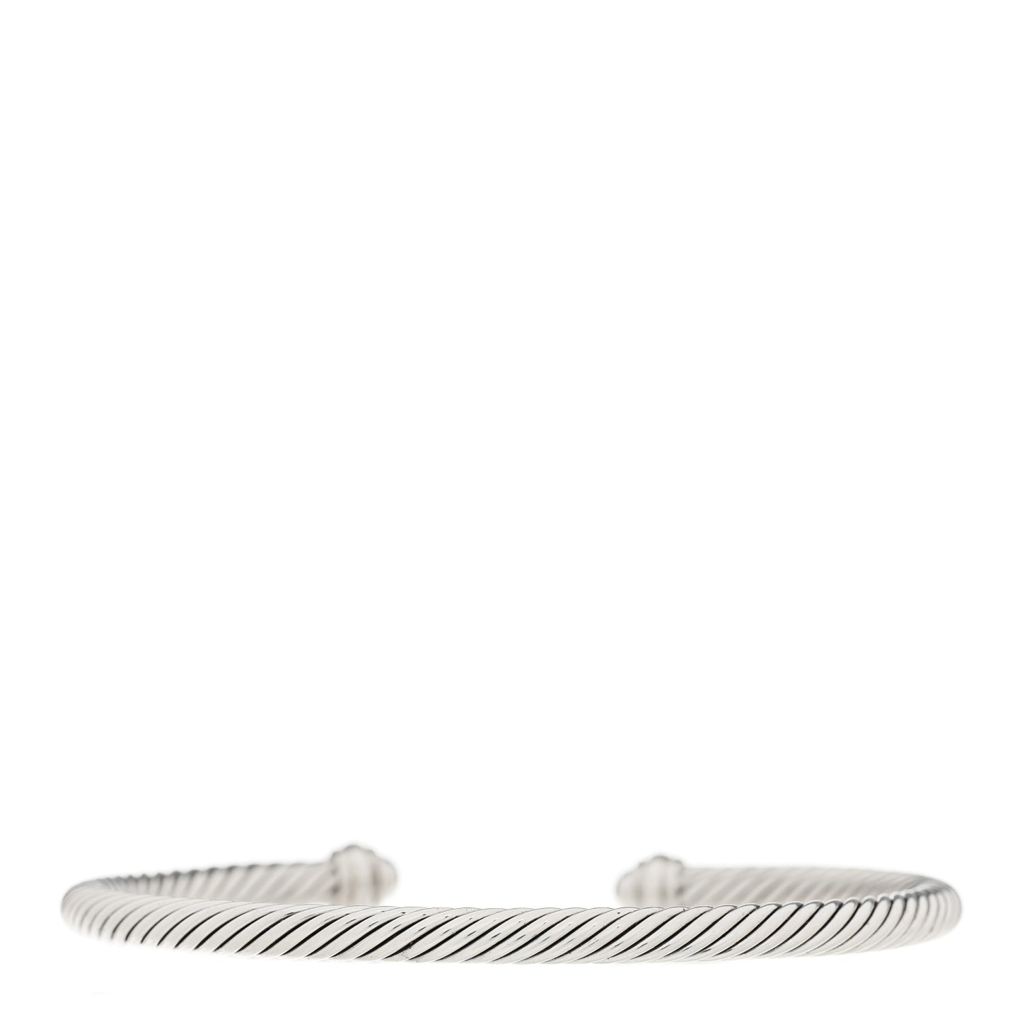 Sterling Silver 18K Rose Gold 4mm Cable Classics Bracelet