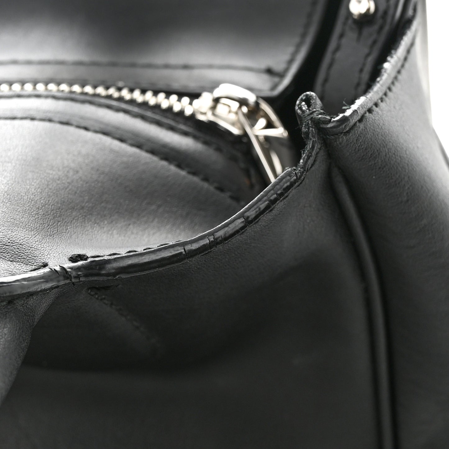 Calfskin Double Handle Small Nolita Satchel Black