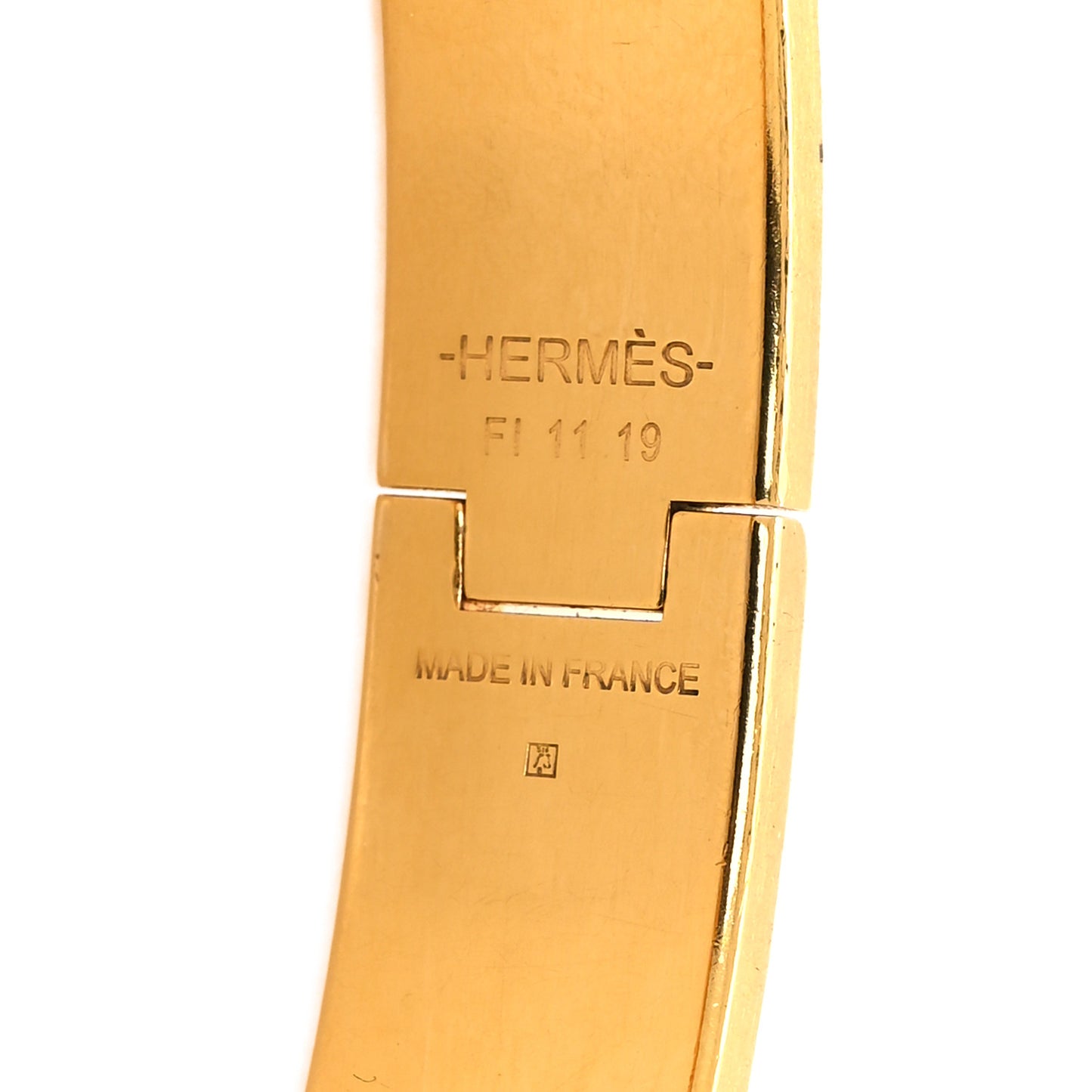 Matte Enamel Narrow Clic Clac HH Bracelet Black