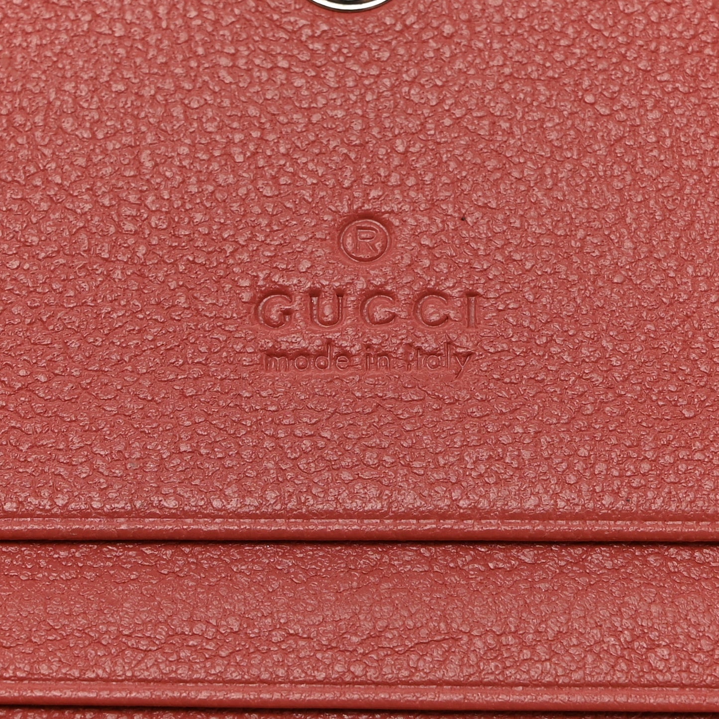 Sakai Be Green Calfskin Diagonal Stitched Blondie Card Case Wallet Pink