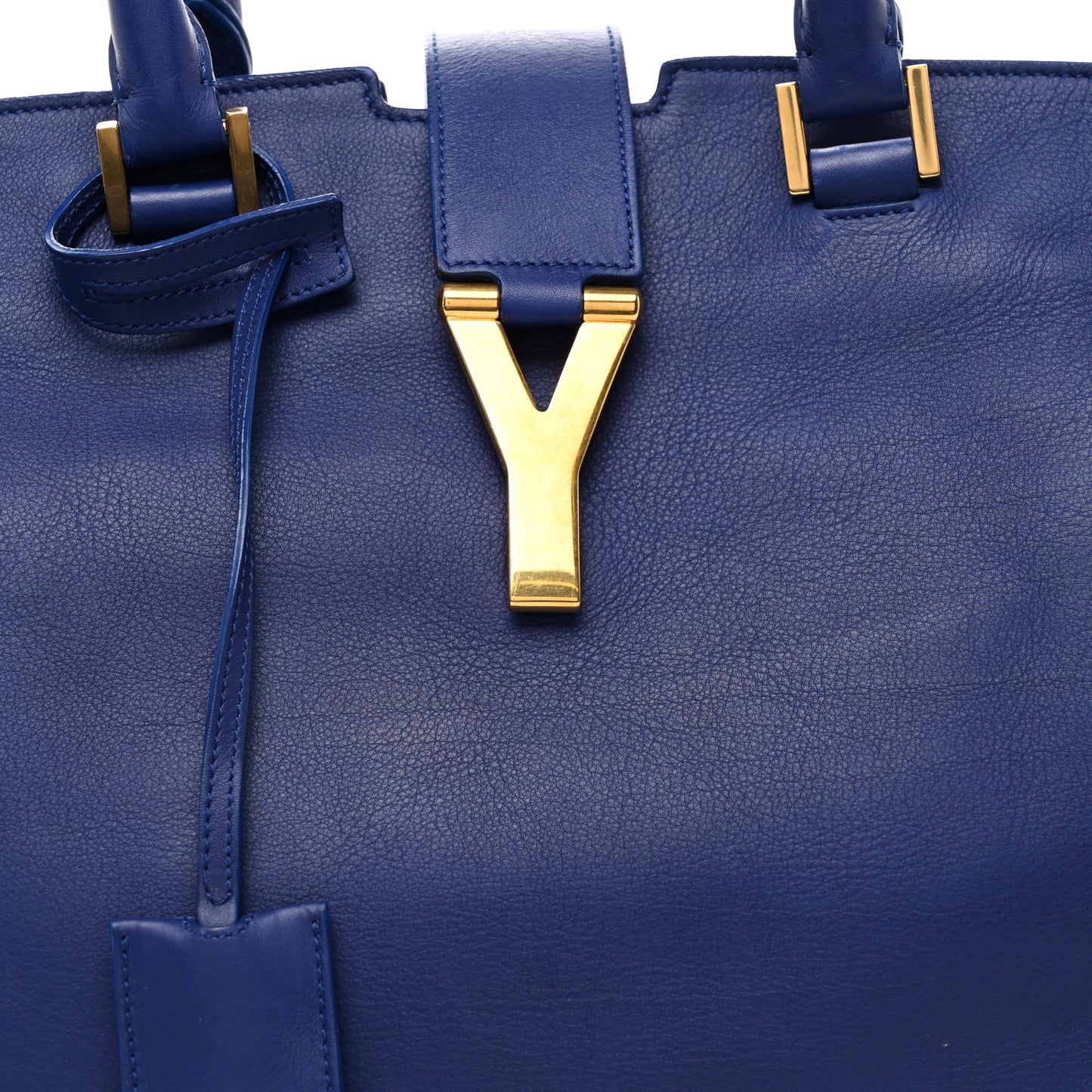Calfskin Small Classic Y Cabas Navy