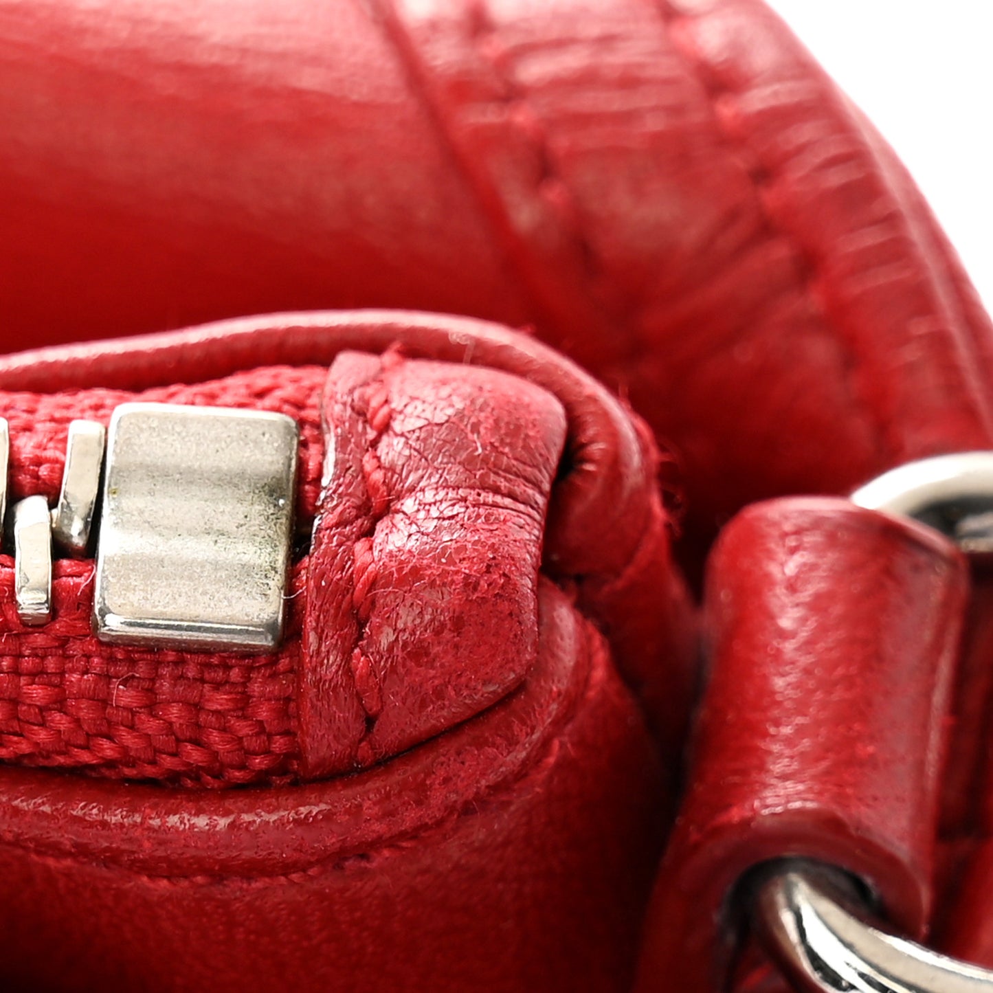 Lambskin Cannage Medium Granville Tote Red