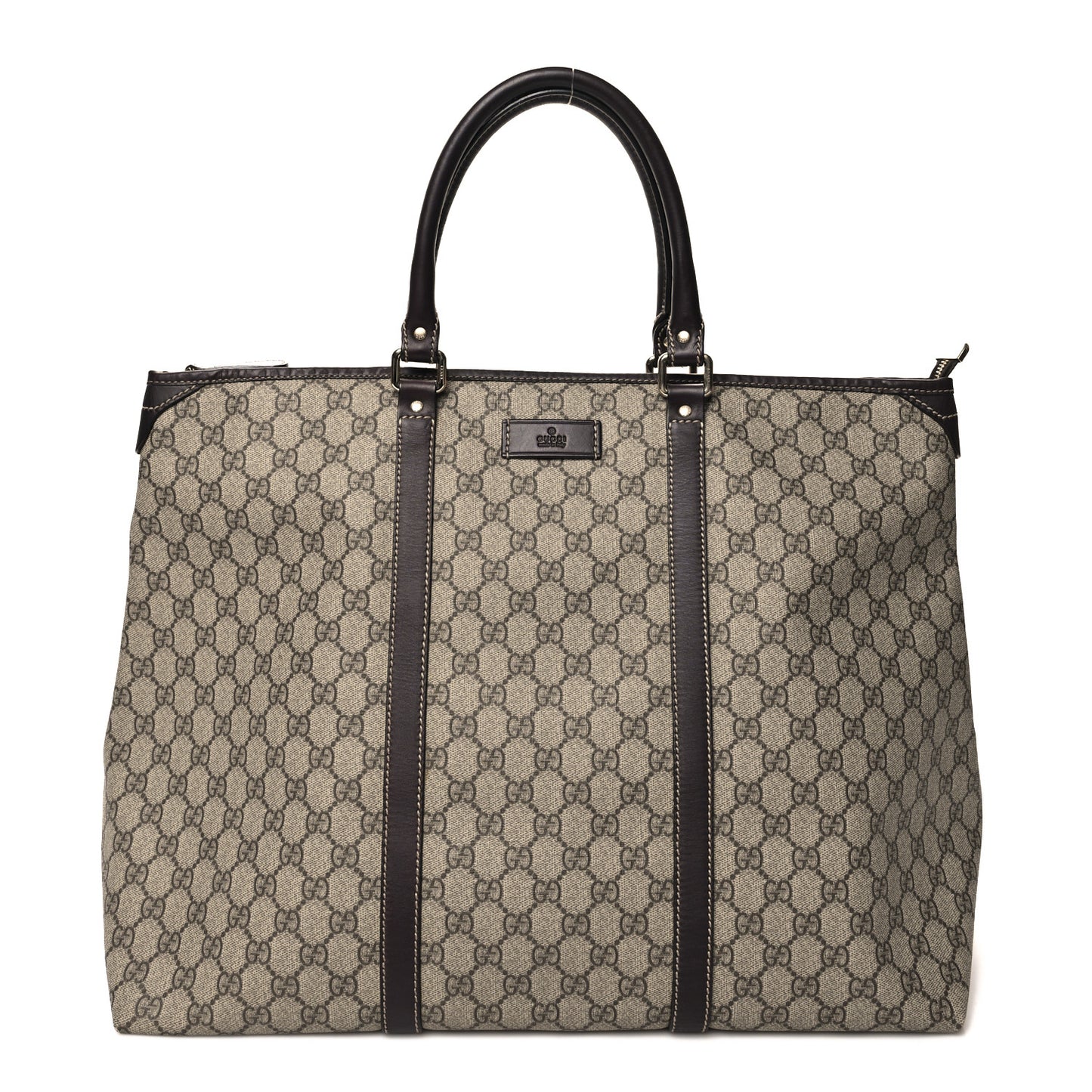 GG Plus Monogram Medium Joy Tote Dark Brown