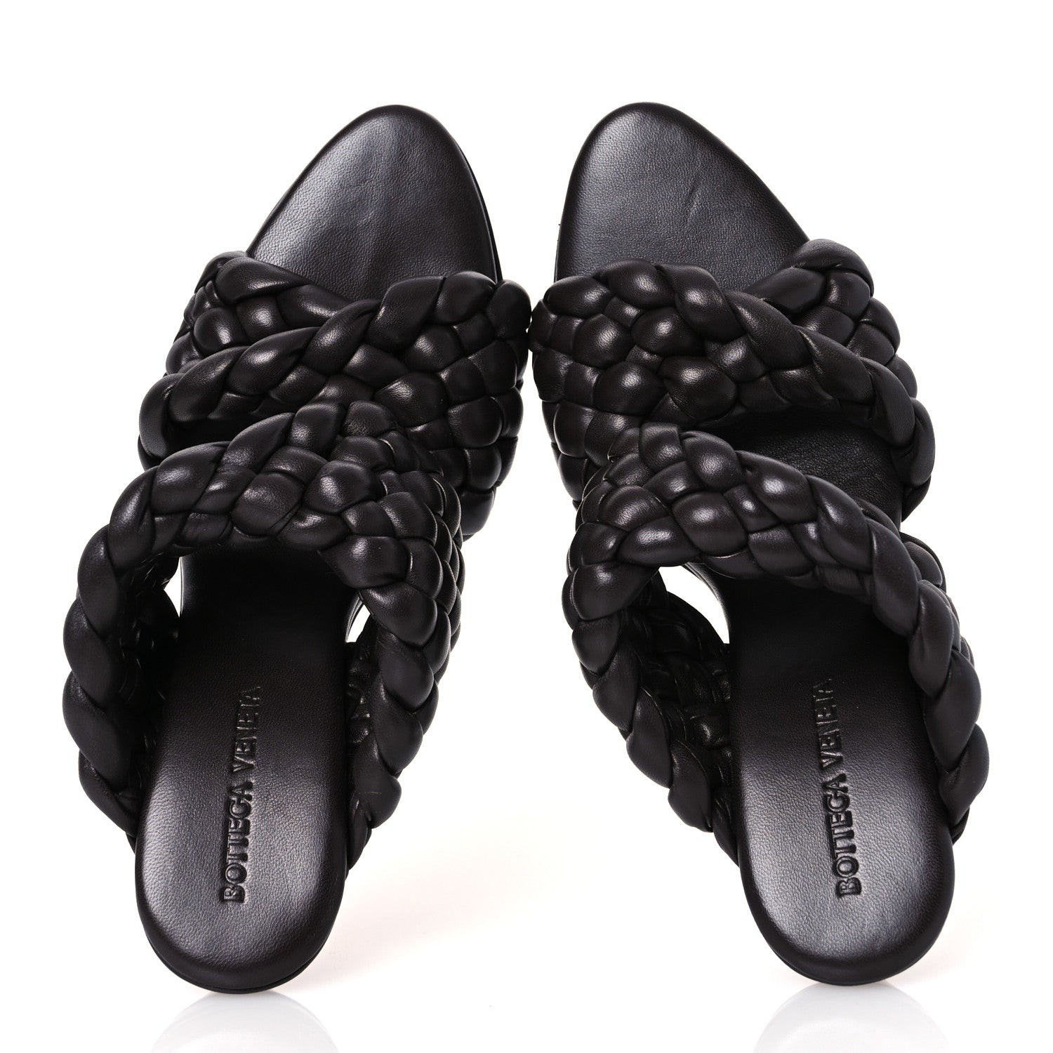 Bottega Veneta Nappa Twisted Padded Intrecciato Curve Slide Sandals 36 Fondant 2 of 10