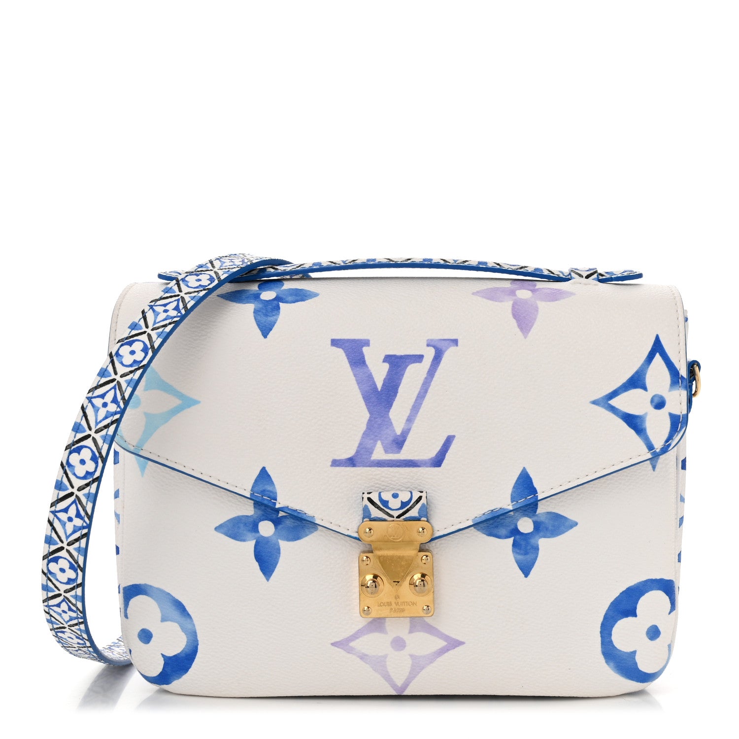 Louis Vuitton Monogram Giant By The Pool Pochette Metis MM Blue 1 of 9